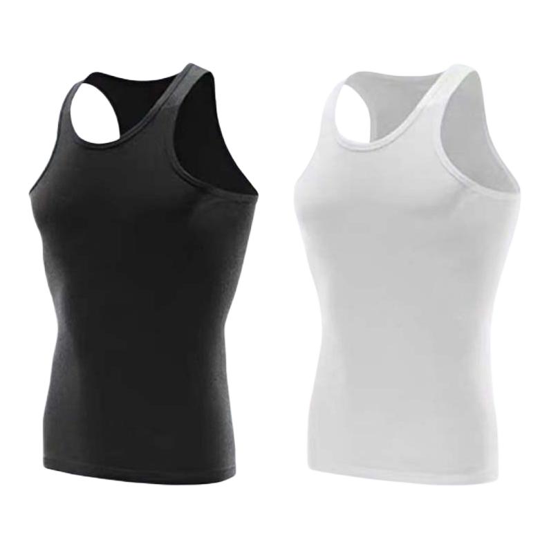 推荐商品：棉基因 修身宽背背心 XYMJQ-X 白+黑/2件装