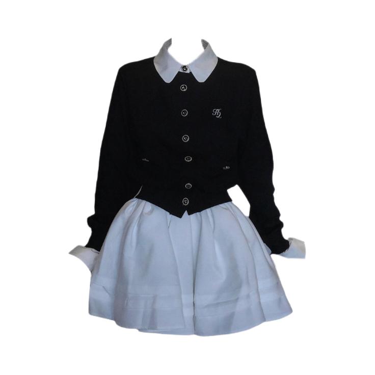 推荐商品：SY 单排扣高腰短款长袖运动套装 女装 SYS0582 黑