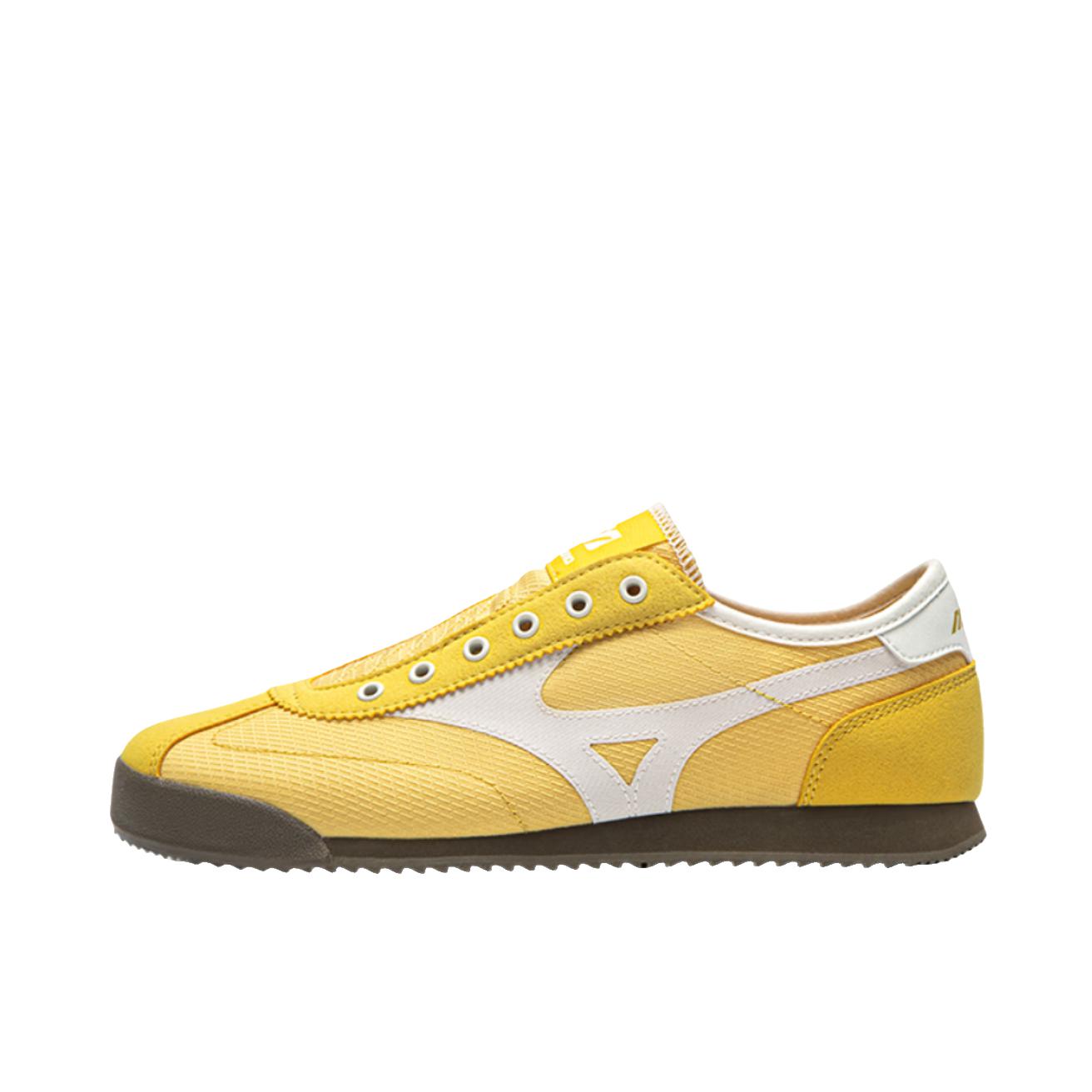 推荐商品：Mizuno/美津浓 LG 60S SLIPON 运动休闲鞋 复古薄底舒适 黄色