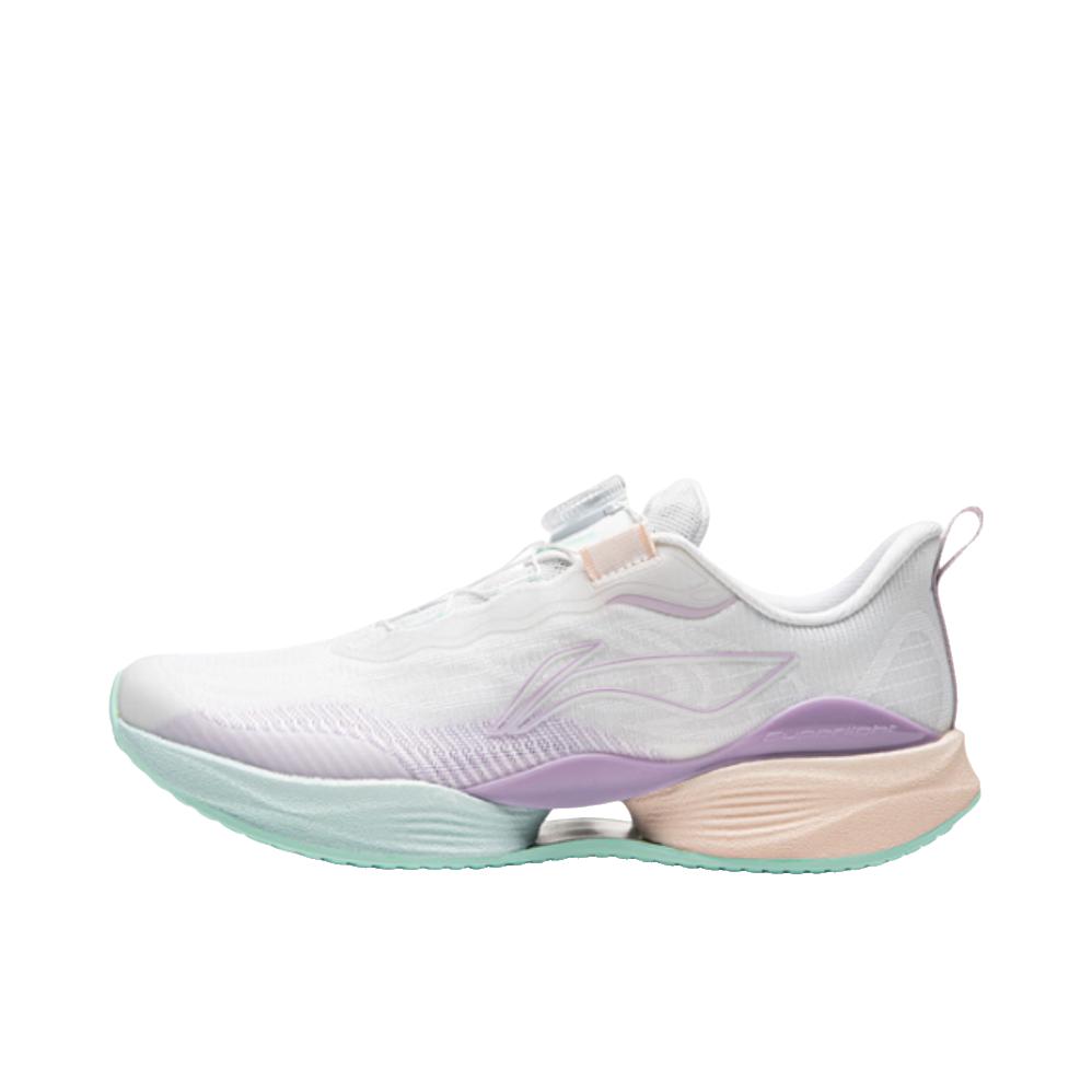推荐商品：李宁 超轻22YOUNG 运动鞋儿童 反光轻量高回弹 大童/标准白/冷凝紫