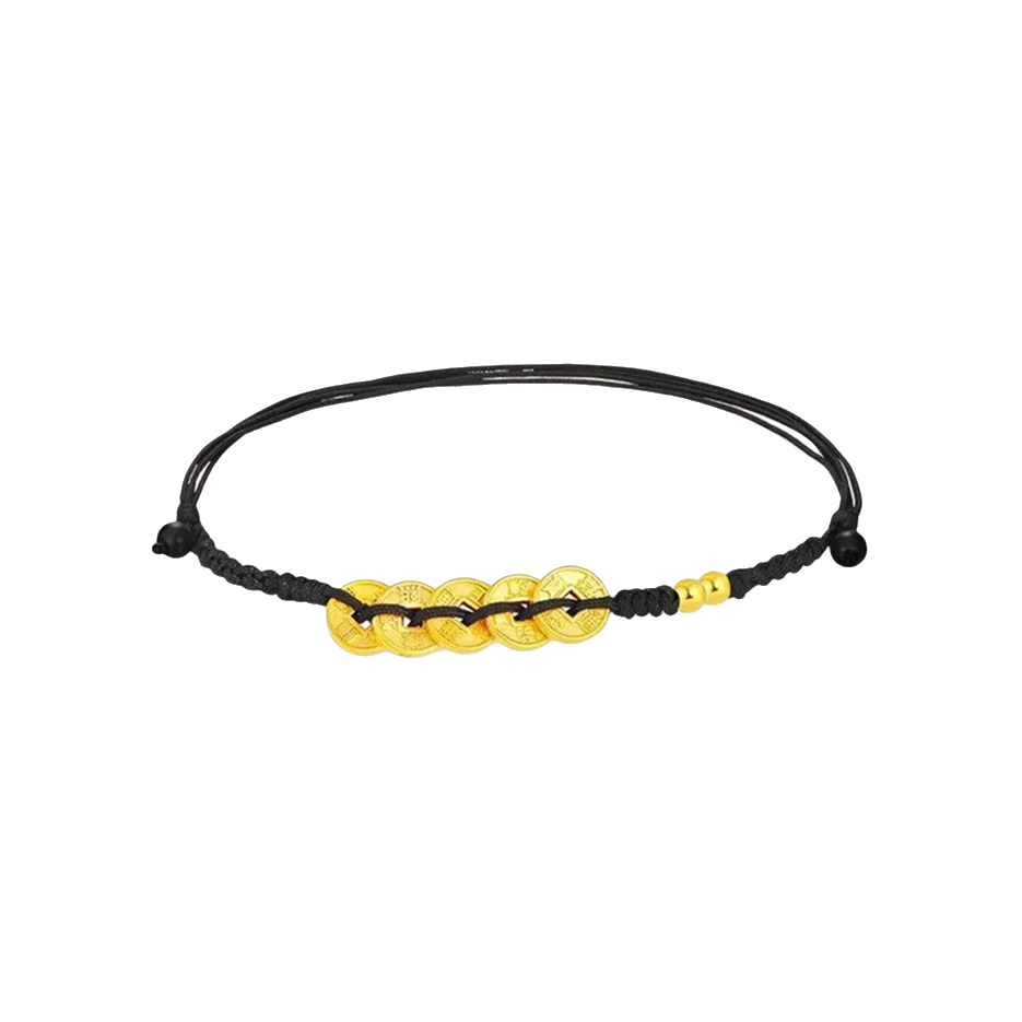 推荐商品：中国黄金 一步一响铃铛足金脚链