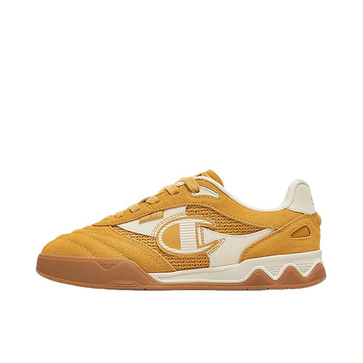 推荐商品：Champion/冠军 Campus Trainer 板鞋 百搭系带皮革 女款/树脂黄/亚麻色