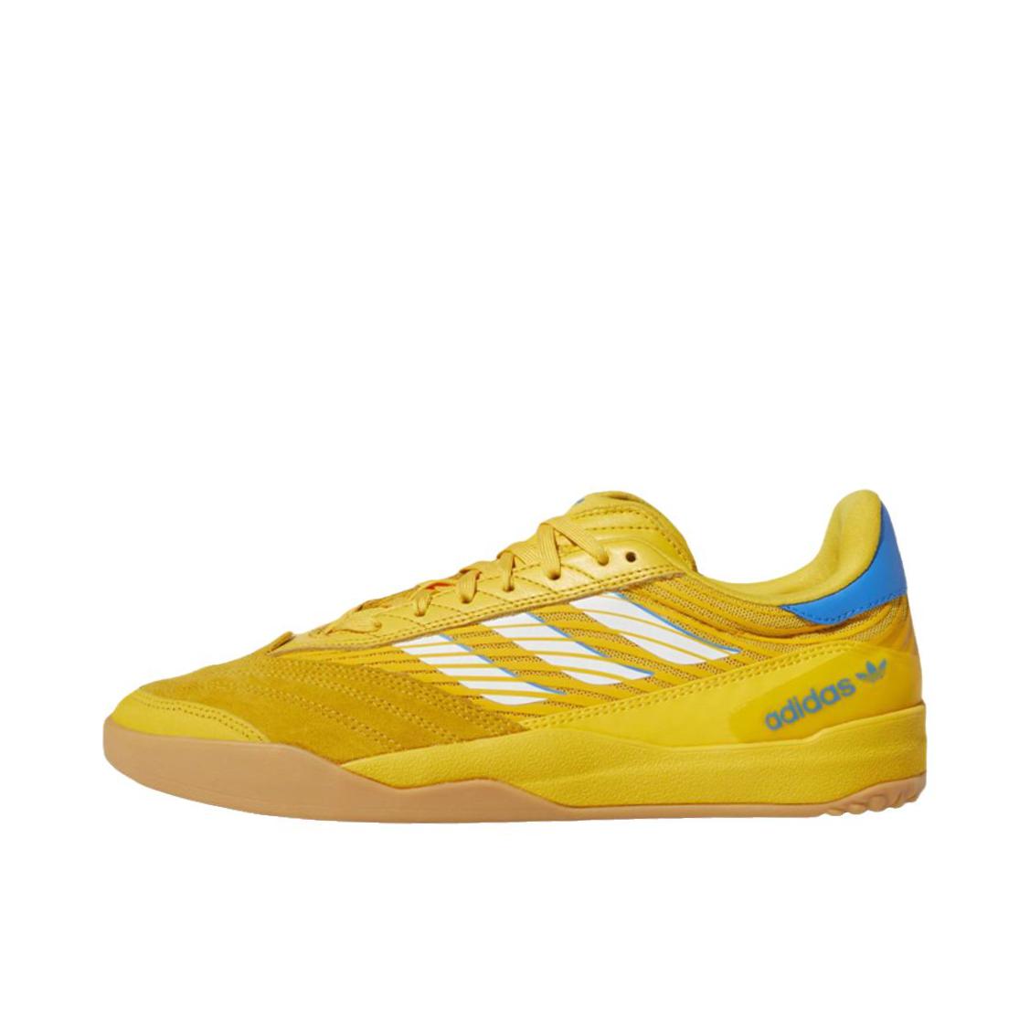 推荐商品：adidas Originals Copa Nationale 包裹性 舒适轻便 防滑耐磨 低帮 圆头 平跟 运动休闲鞋 黄色/蓝色