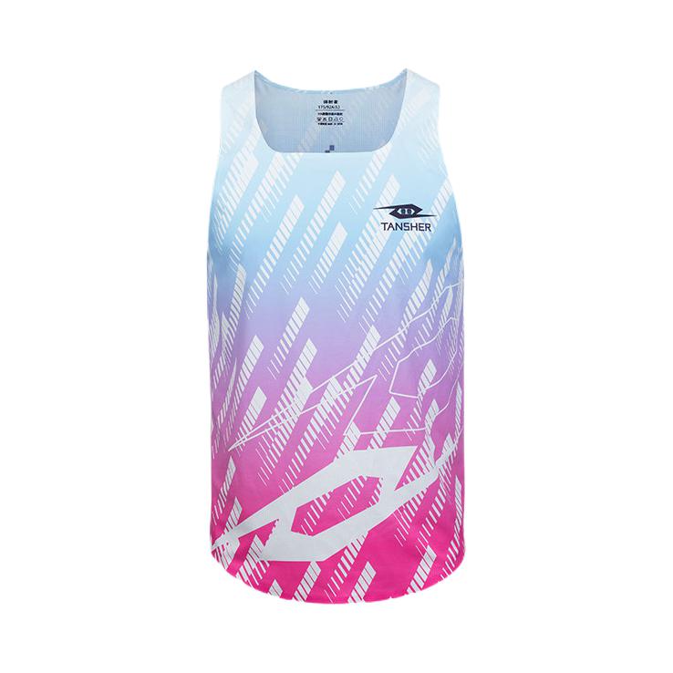 推荐商品：TANSHEZHE 速干高弹透气背心 TA1002 浅蓝/粉