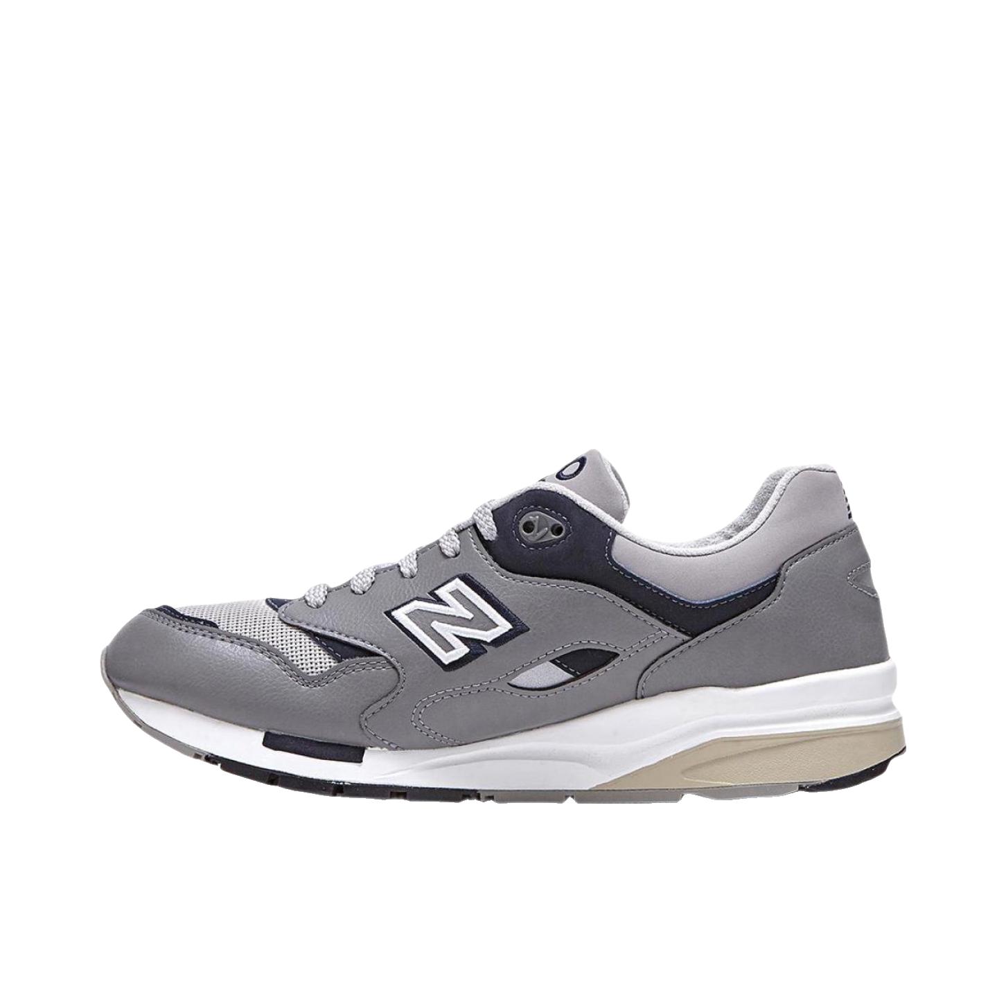 推荐商品：New Balance 1600 跑鞋 复古百搭休闲运动防滑耐磨轻便减震透气织物缓震低帮圆头 灰