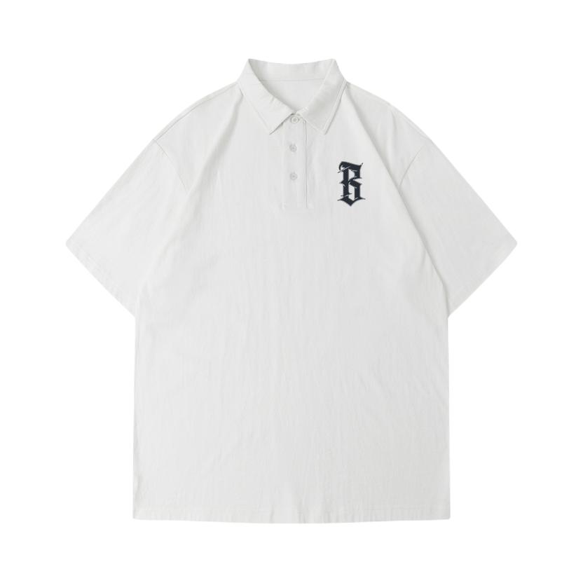 推荐商品：摩严 重磅短袖Polo衫 PO05633 白
