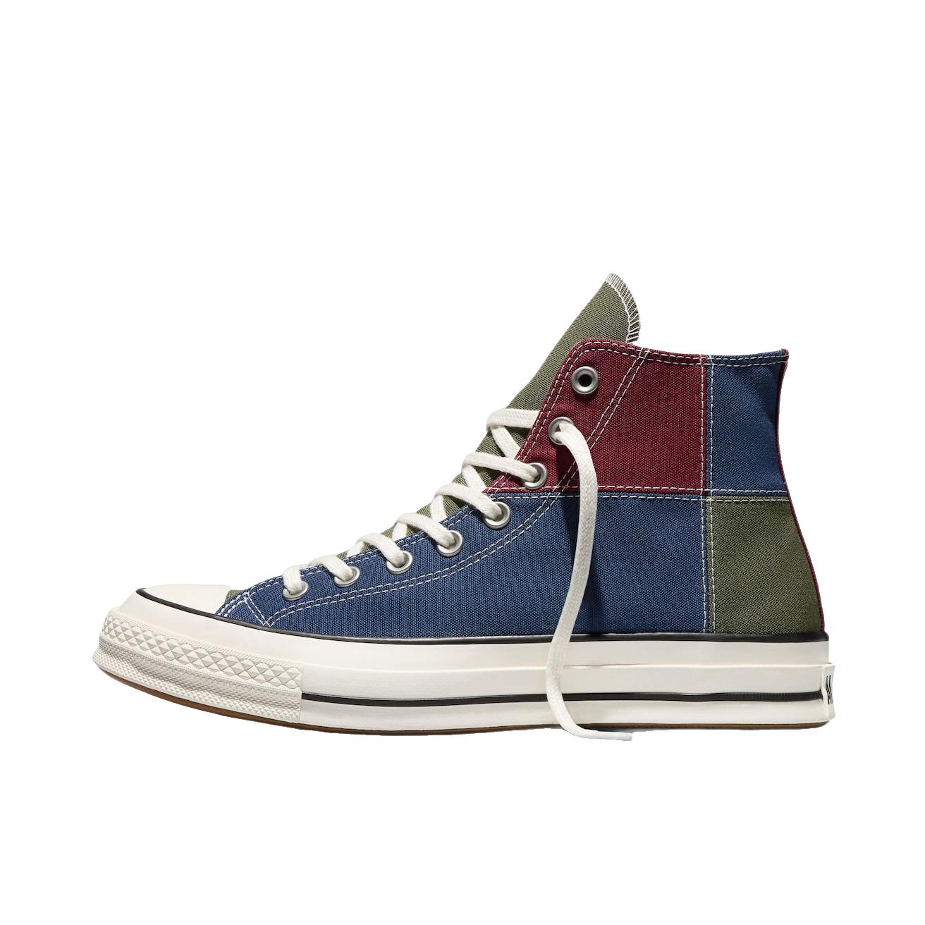 推荐商品：Converse/匡威 Chuck 70 帆布鞋 防滑耐磨薄底轻便透气舒适百搭复古时尚贴合圆头流光风 Noah联名/绿色/蓝色/酒红色