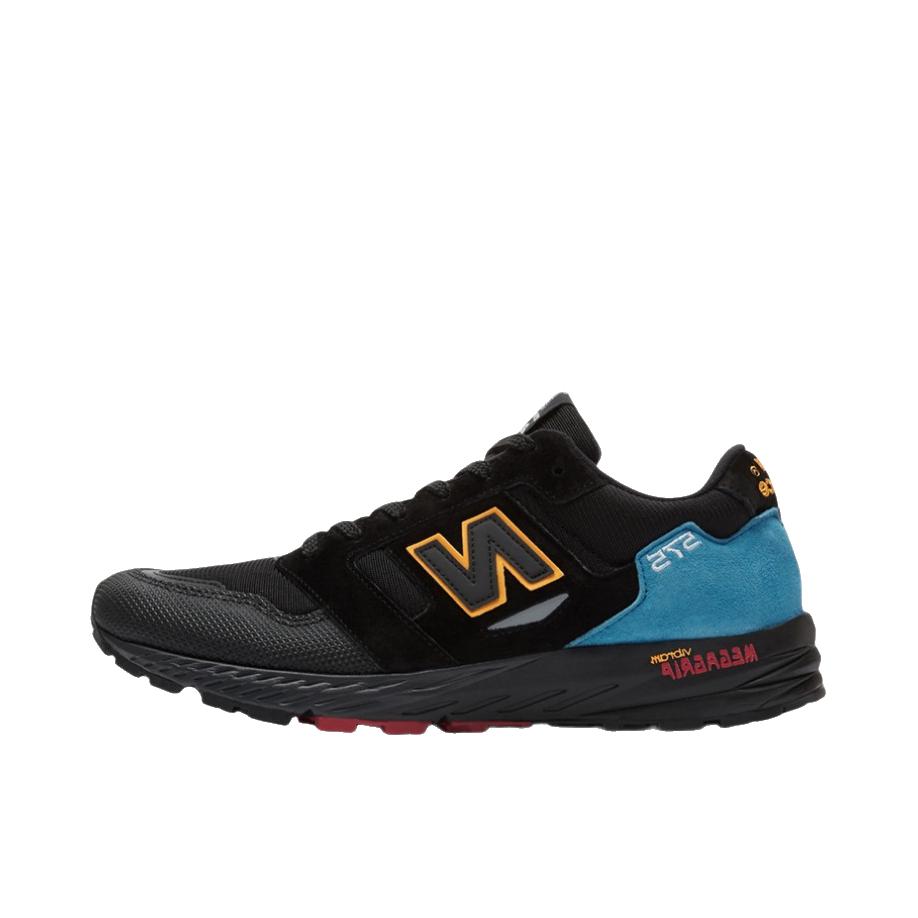 推荐商品：New Balance 575 跑鞋 防滑减震网布透气马拉松织物复古 黑黄蓝