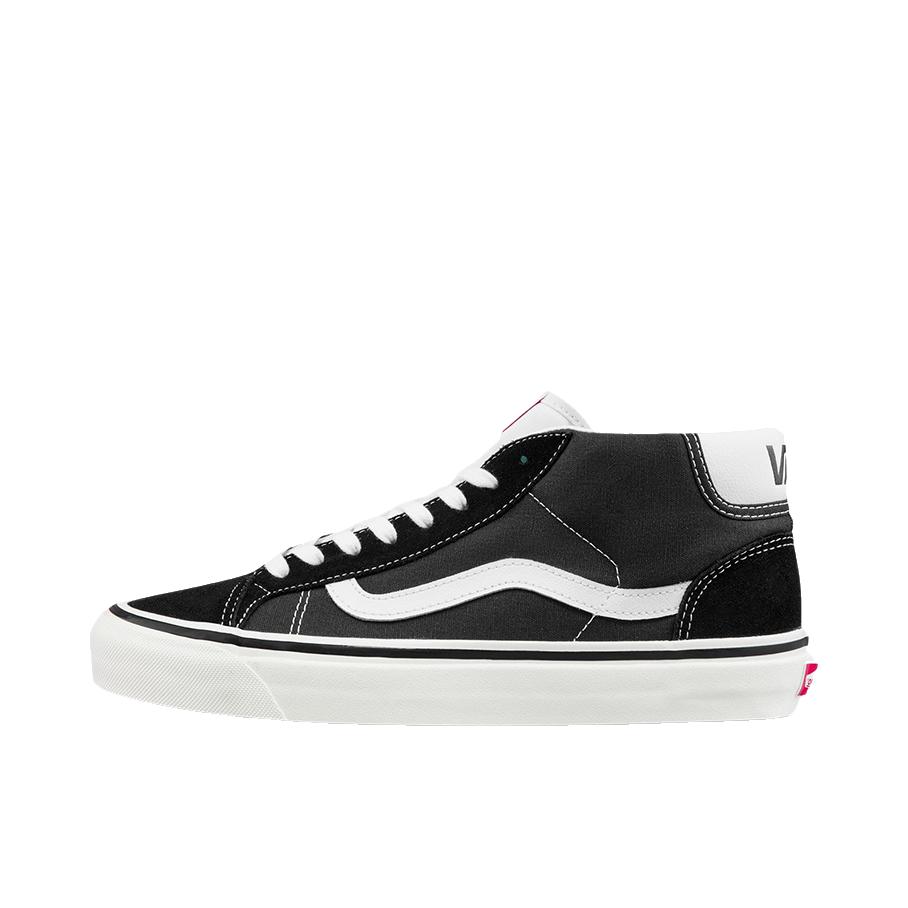 推荐商品：Vans/范斯 Mid Skool 37 板鞋 轻便舒适 Black White 黑色