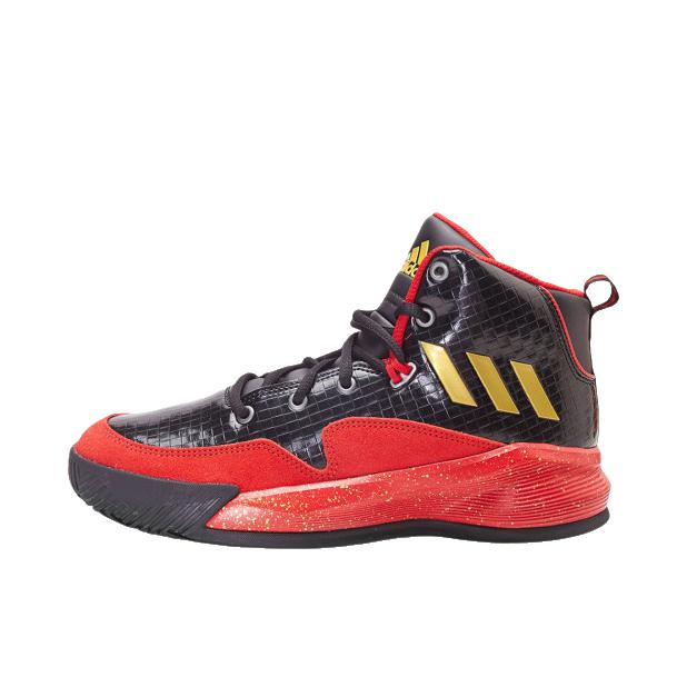 推荐商品：adidas Electrify 篮球鞋 实战防滑轻便休闲 Red/Black/Gold 黑金