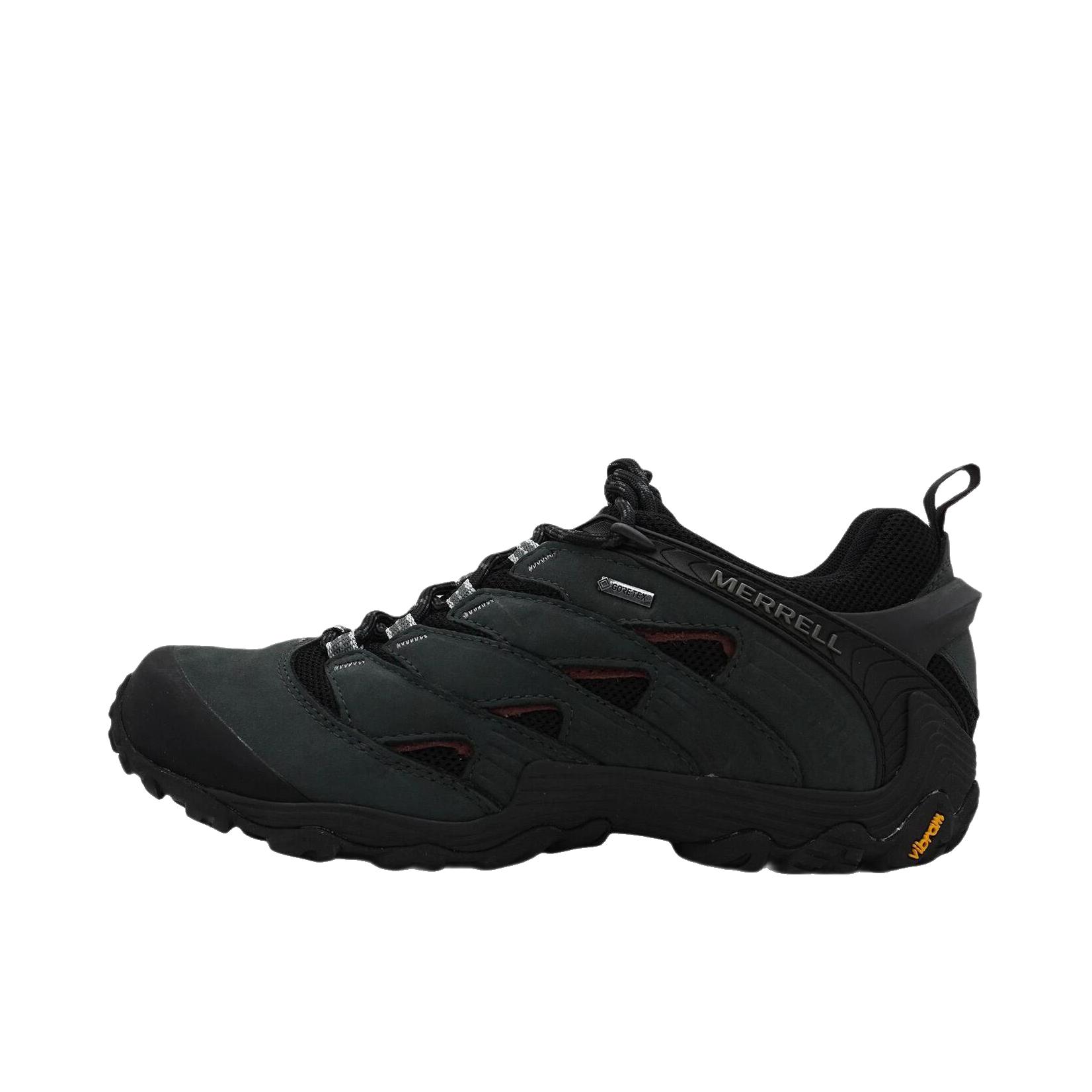 推荐商品：Merrell/迈乐 cham 7 gtx 户外休闲鞋 百搭平跟防滑 黑色