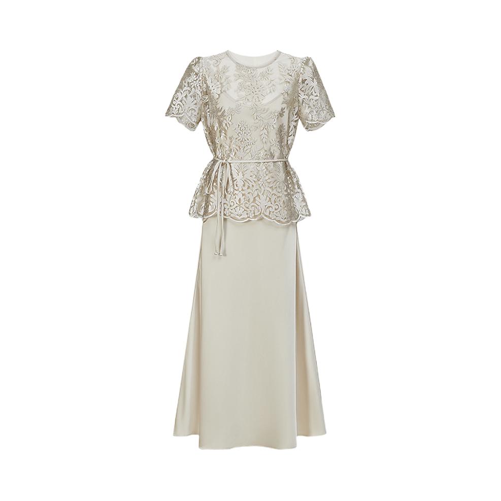 推荐商品：她池 新中式亲肤透气休闲套装 女装 T52Q1755NA 白