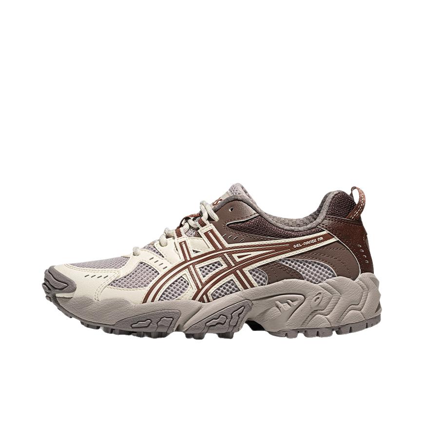 推荐商品：Asics/亚瑟士 Gel-Nandi 跑鞋 缓震回弹防滑耐磨舒适透气复古百搭织物合成革 浅褐色/棕色