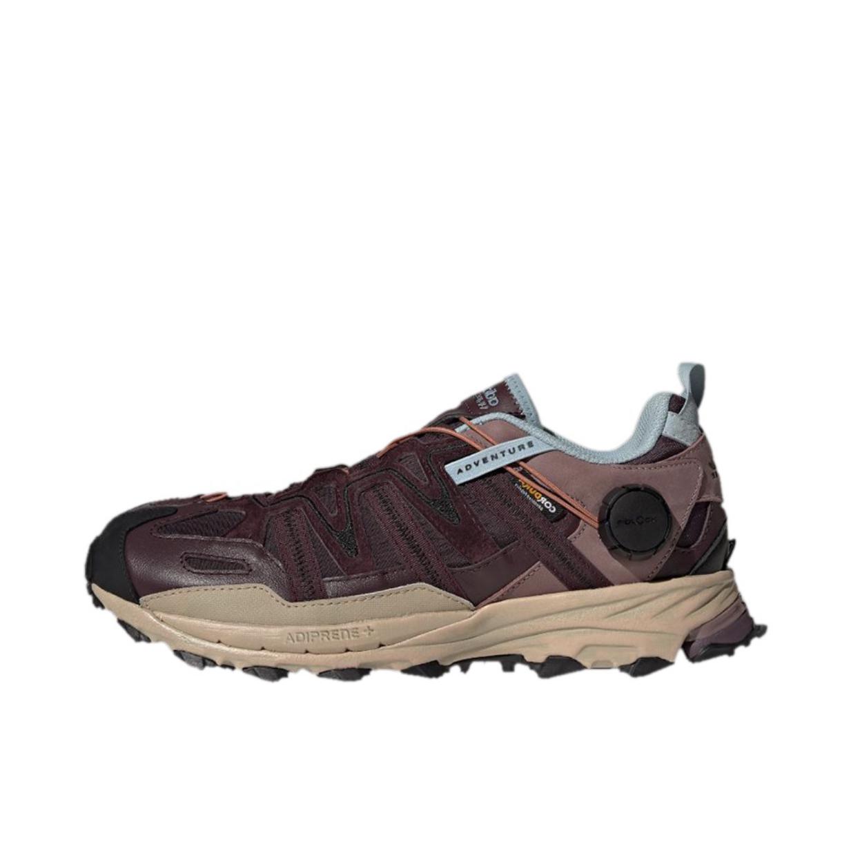 推荐商品：adidas Originals Hyperturf Fidlock 运动休闲鞋 减震耐磨织物户外风 深紫/浅紫