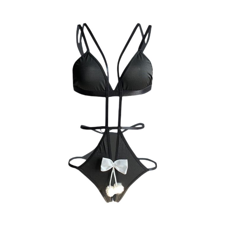 推荐商品：Victoria's Secret/维多利亚的秘密 速干露腰紧身可外穿情趣睡衣 女装 1560 黑