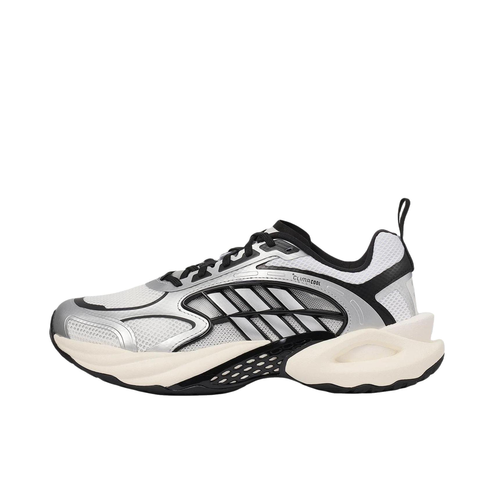 推荐商品：adidas CLIMACOOL VENTO 4.0 跑鞋 运动减震跑步 亮白色/黑色/金属银