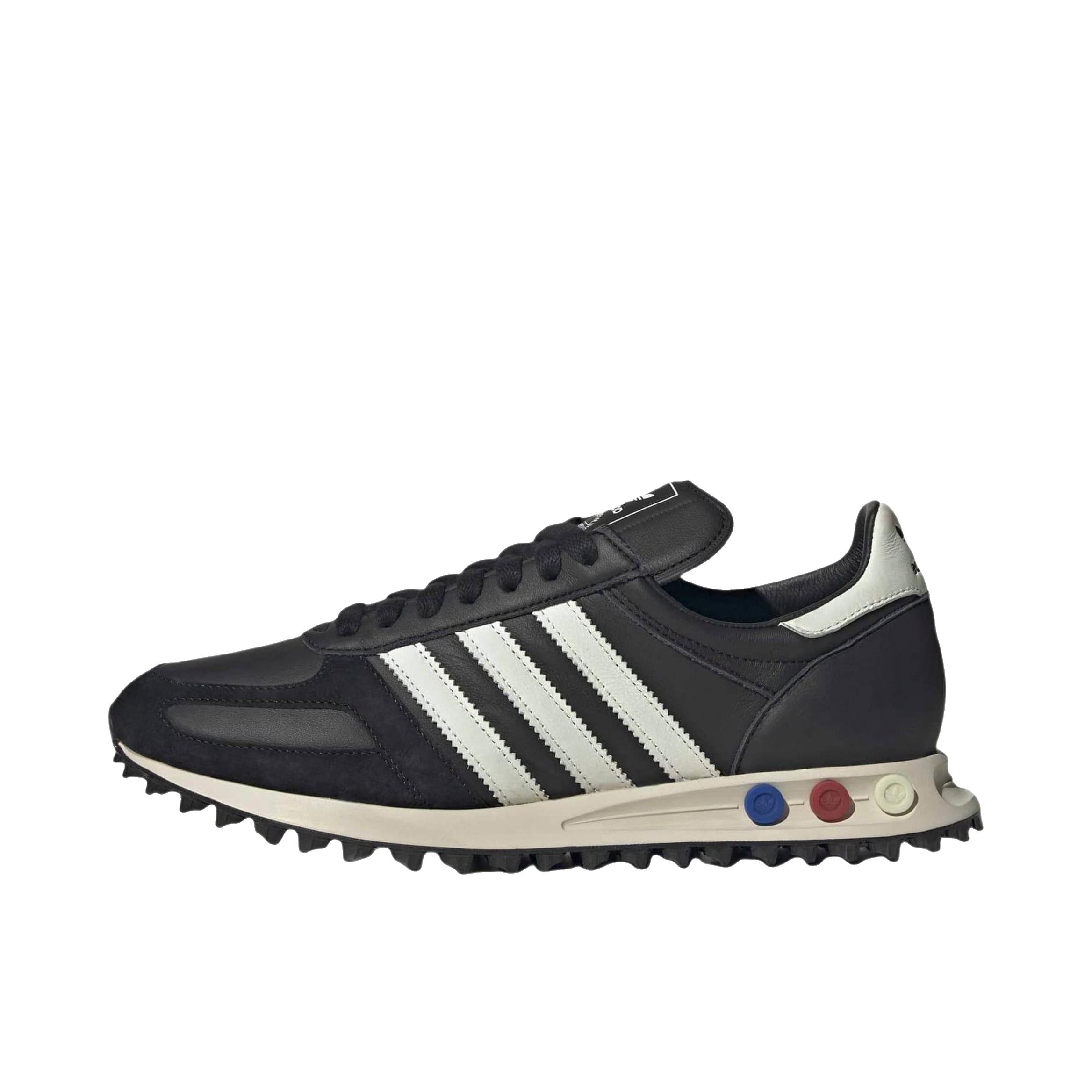 推荐商品：adidas LA Trainer 防滑耐磨 轻便舒适 透气 运动休闲鞋 深黑色
