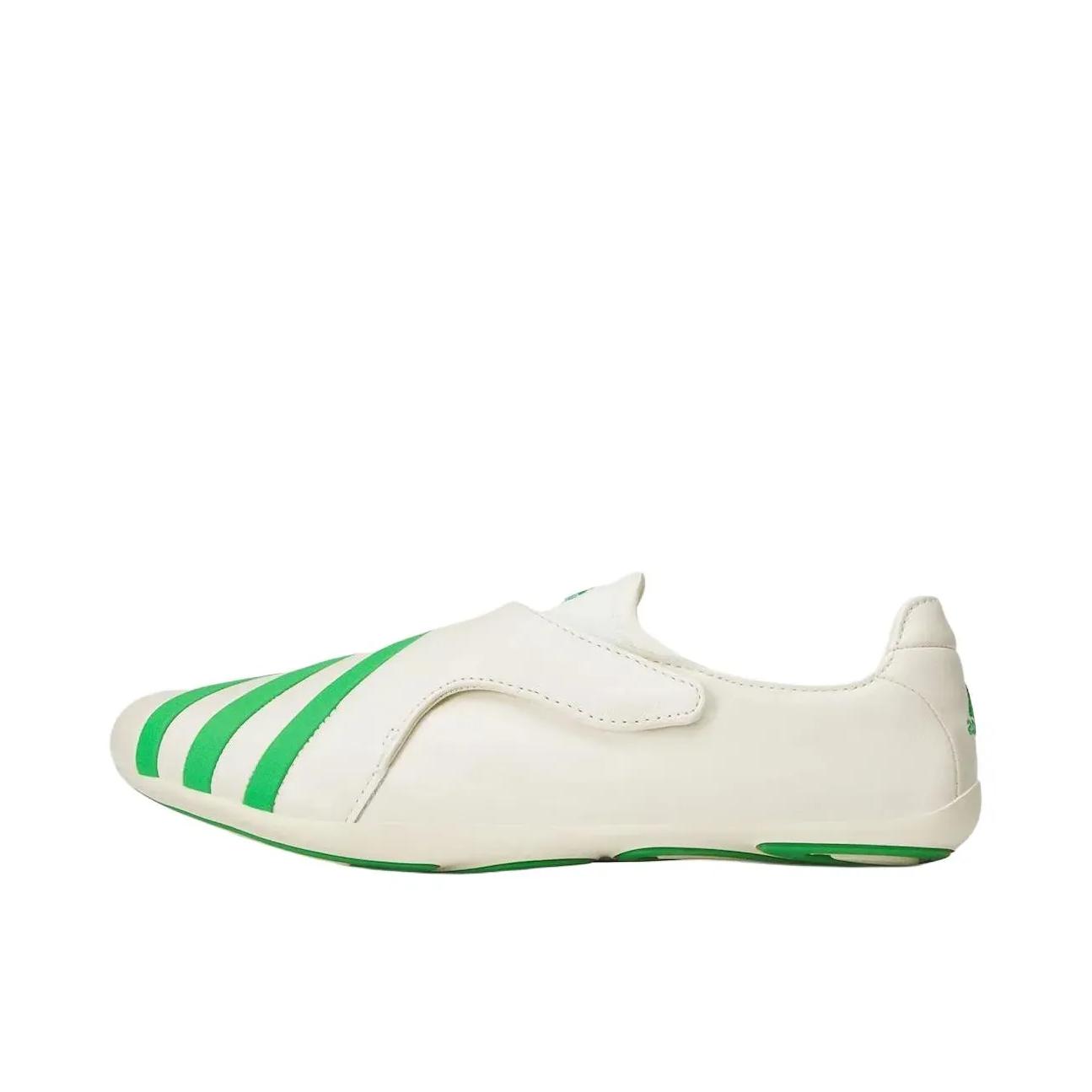 推荐商品：adidas Vario Flat Earther 运动休闲鞋 防滑耐磨透气舒适 Pharrell Williams联名/白色/绿色