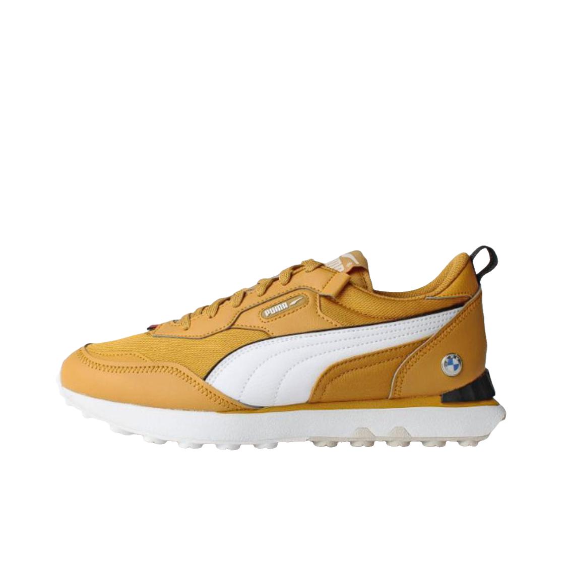 推荐商品：Puma/彪马 Rider FV 运动休闲鞋 减震防滑耐磨舒适轻便网面透气复古百搭抓地 黄色/珍珠白
