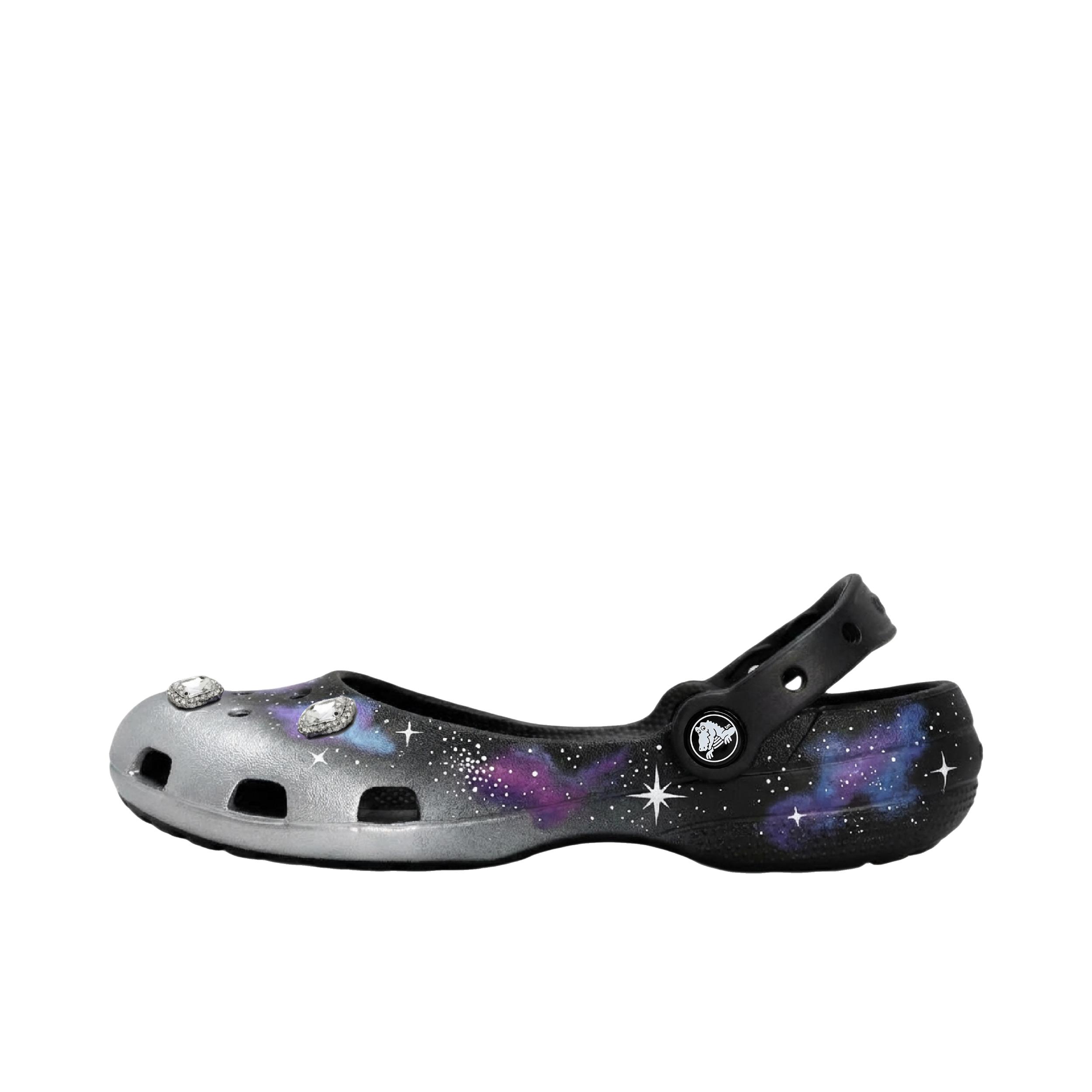 推荐商品：定制款 Crocs/卡骆驰 Classic Ballet 凉鞋 梦幻平跟包头 女款/月落星沉