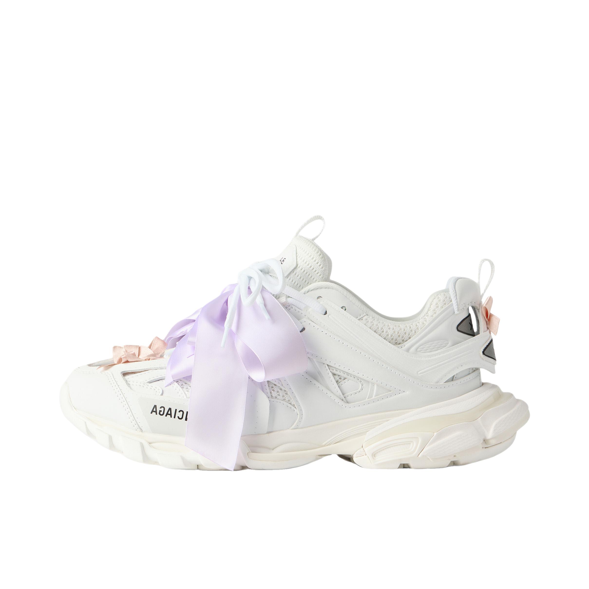 推荐商品：Balenciaga/巴黎世家 Track Trail Laces 运动鞋 老爹鞋 圆头系带低帮厚底 女款/奶白色