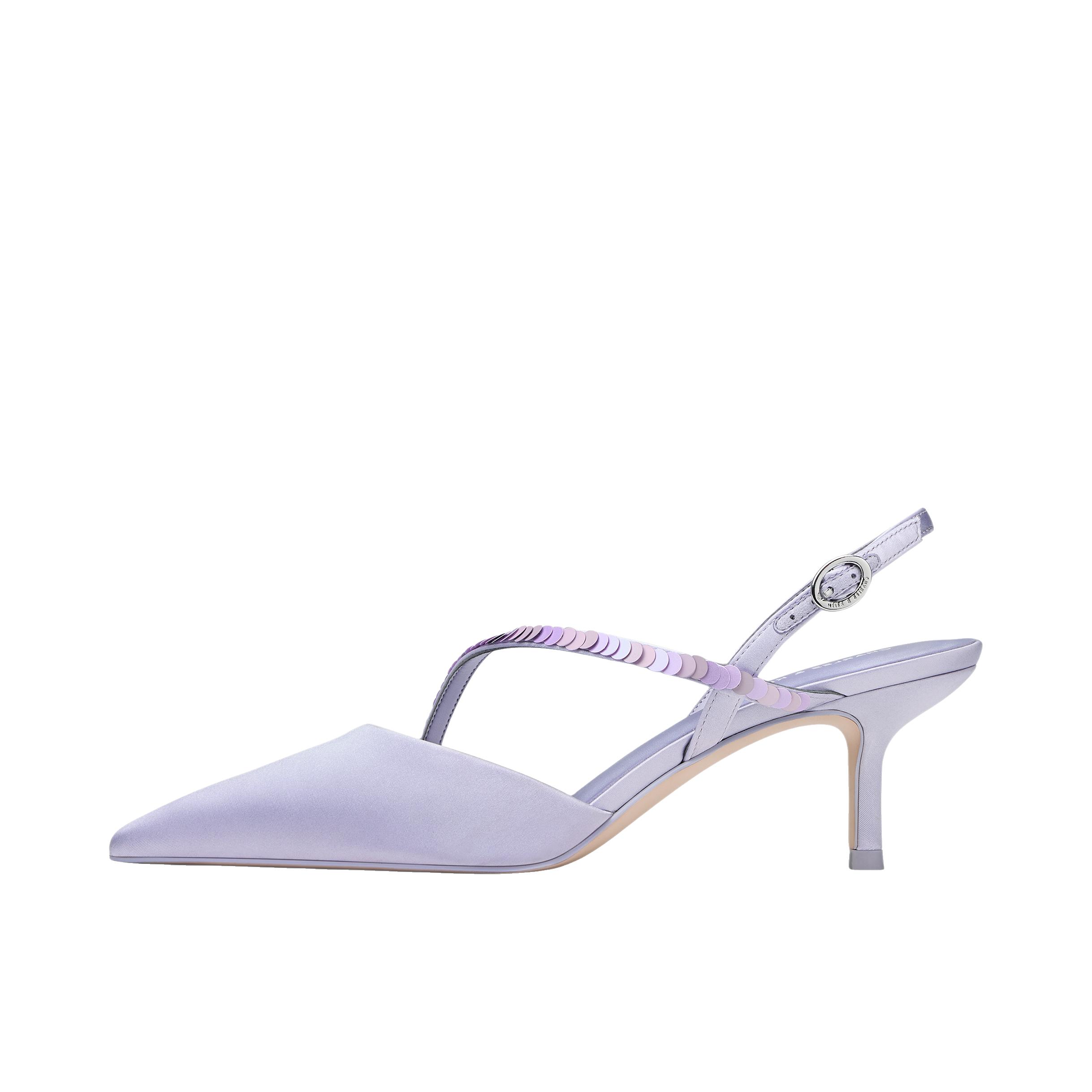 推荐商品：CHARLES&KEITH 高跟鞋 优雅尖头百搭时尚 CK1-61720268 浅紫色