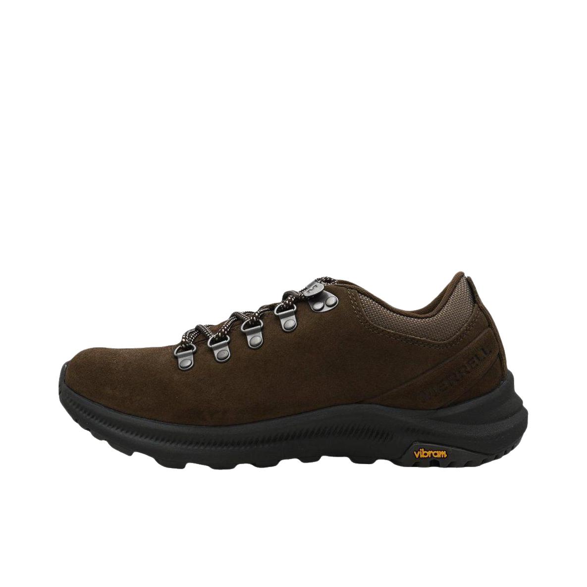 推荐商品：Merrell/迈乐 ontario 徒步鞋 户外鞋 百搭圆头厚底系带 深棕色