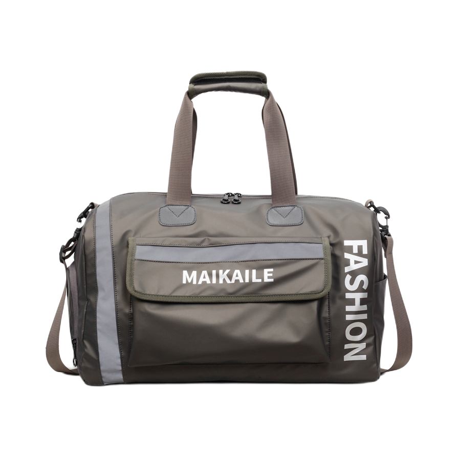 推荐商品：aung 高级质感字母印花干湿分离独立鞋仓短途出差大容量布情侣款多色旅行包