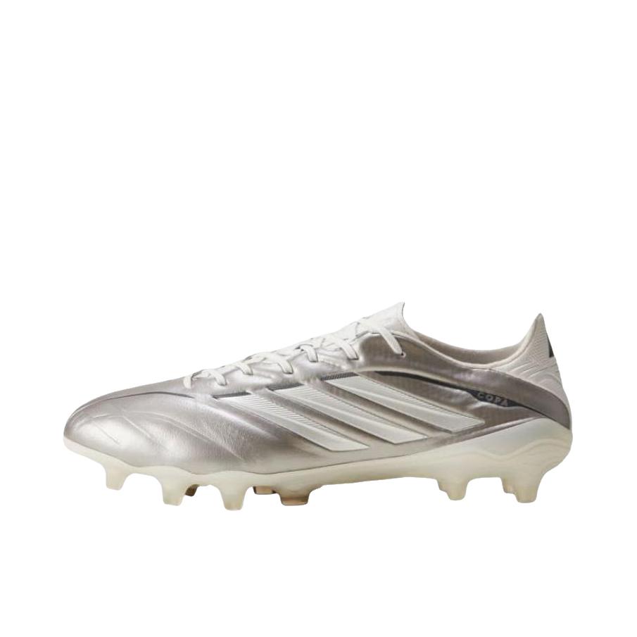 推荐商品：adidas Copa Pure.4 ELITE FG 足球鞋 系带圆头厚底 银色/白色