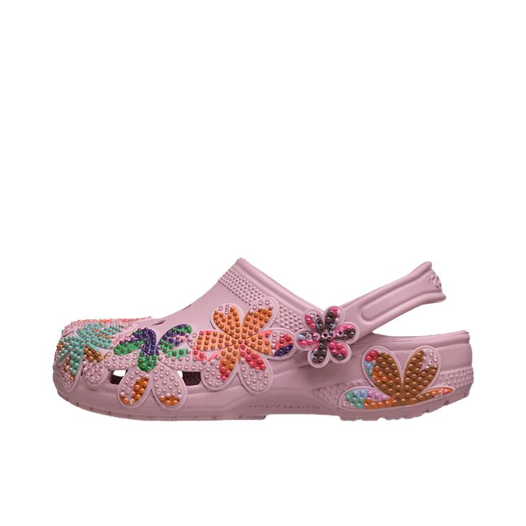 推荐商品：Crocs/卡骆驰 夏日贴花 凉鞋 经典百搭透气 女款/铁线紫