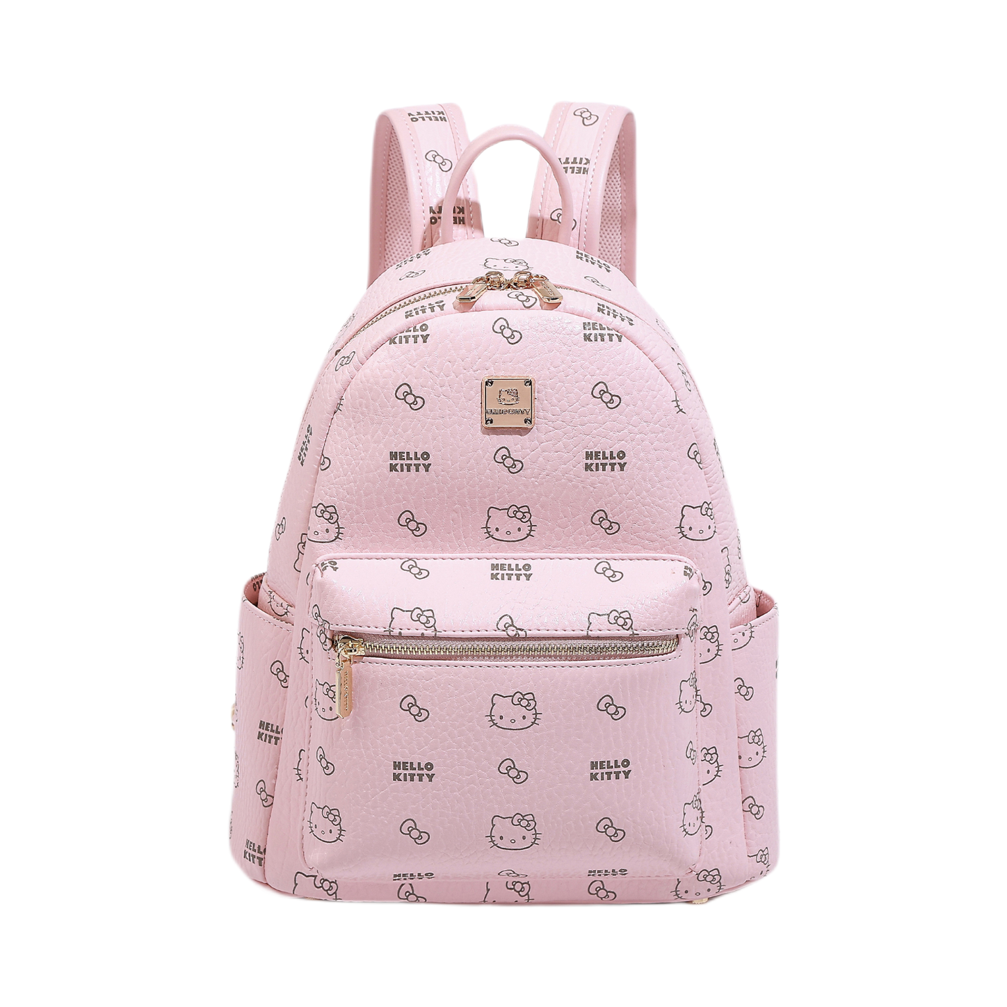 推荐商品：MESUCA/麦斯卡 kitty系列 三丽鸥凯蒂猫大学生可爱百搭小众经典复古印花PU书包背包双肩包