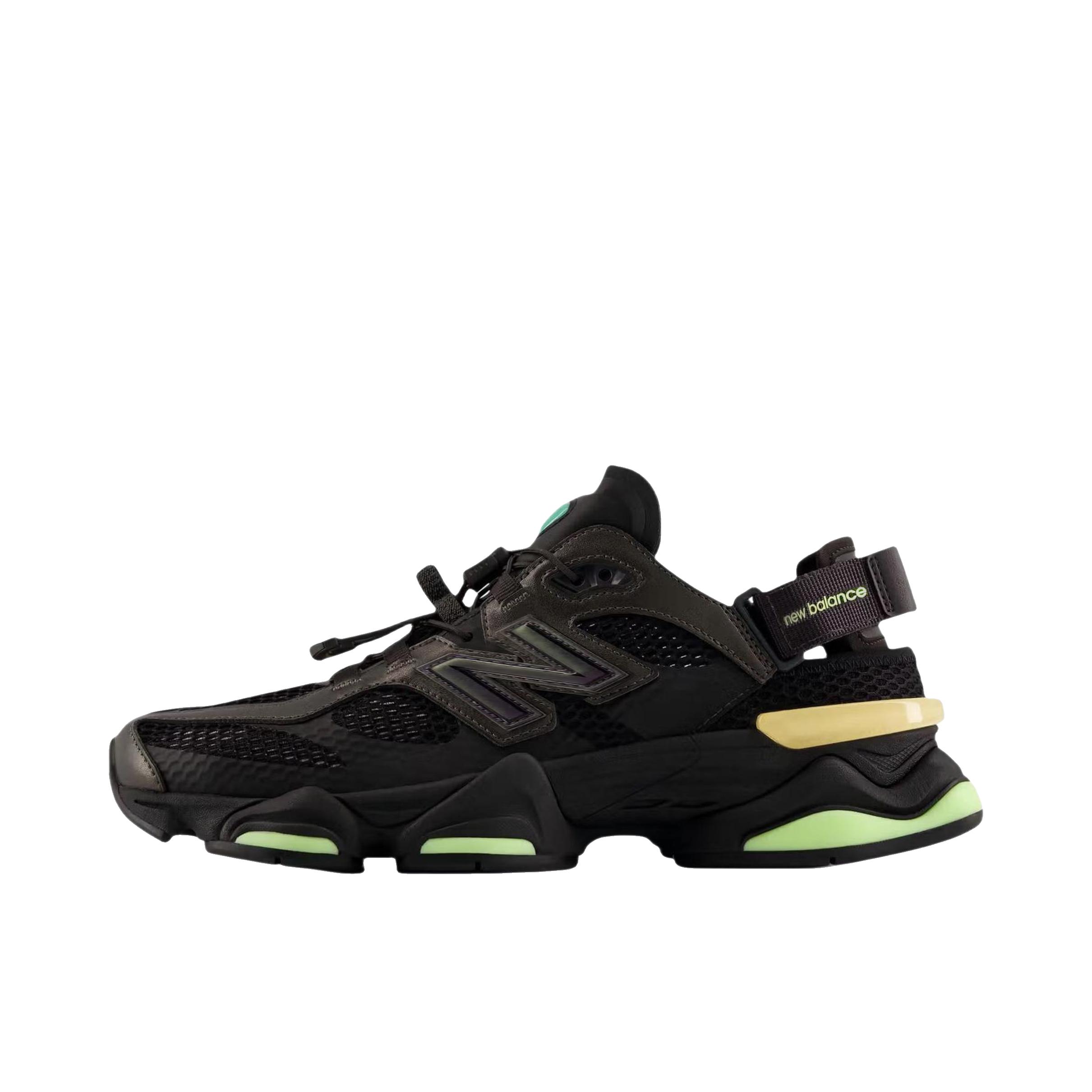 推荐商品：New Balance 9060 跑鞋 绒面革舒适减震网面透气防滑耐磨拼接复古增高圆头贴合耐穿 D宽/深黑色/棕色