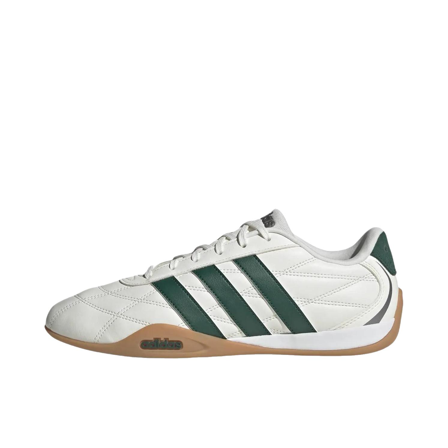 推荐商品：adidas adipista 运动休闲鞋 支撑系带圆头 白色/绿色