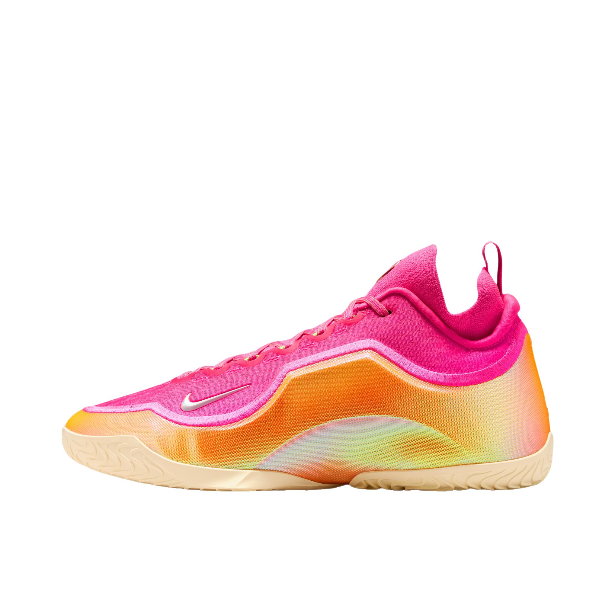 Nike Lebron 23 篮球鞋 抓地系带厚底支撑回弹抗扭 EP版/透明粉/石膏色/黑色/电压绿