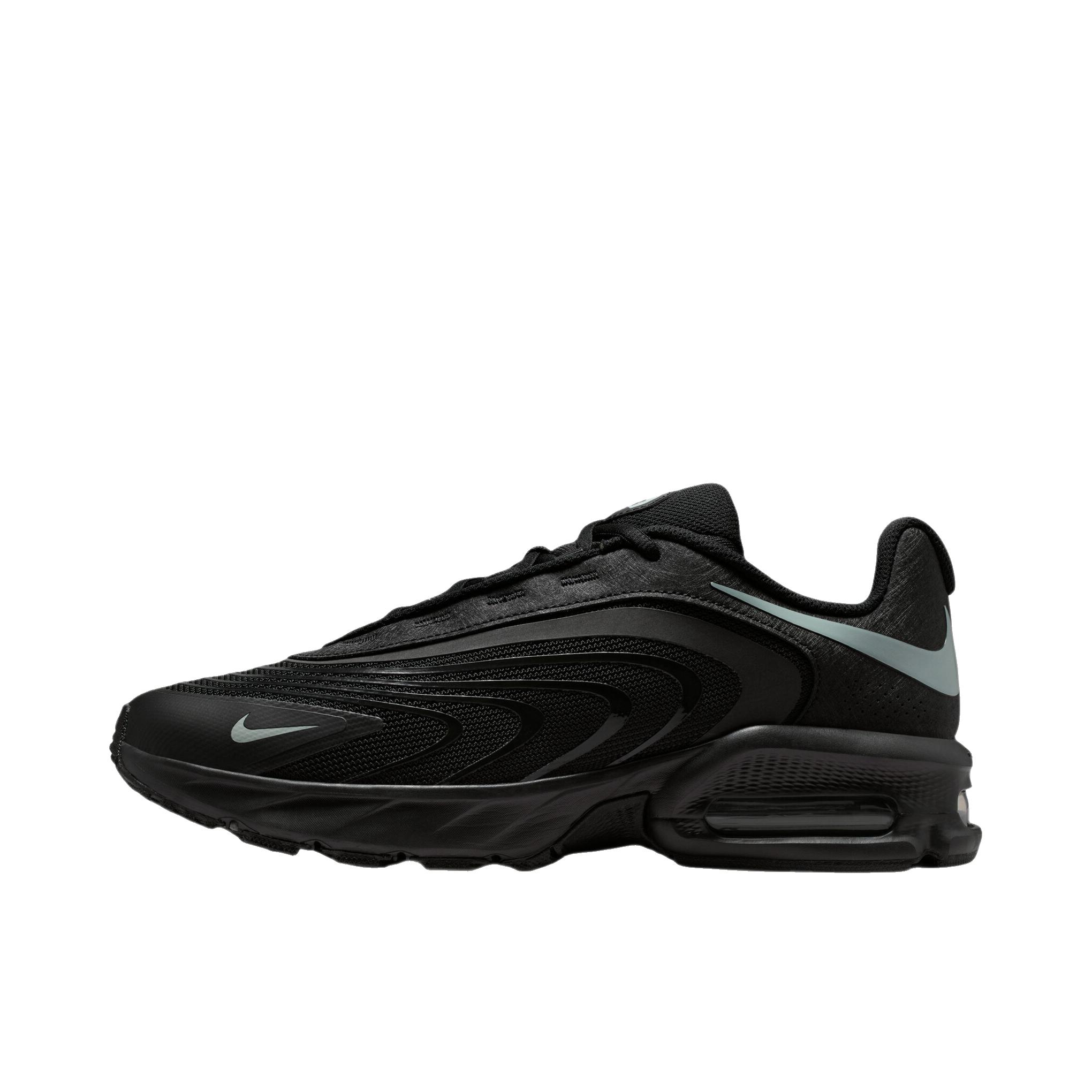 推荐商品：Nike Air Max Fire 运动休闲鞋 舒适回弹缓震防滑耐磨低帮时尚简约百搭贴合圆头 黑色/浅浮石色/浅银色