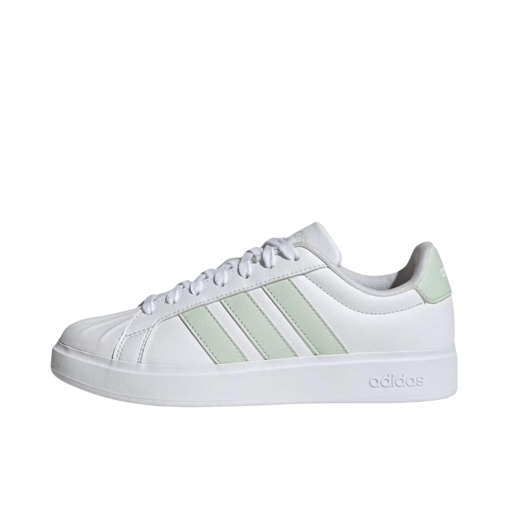 推荐商品：adidas NEO Grand Court 2.0 板鞋 防滑耐磨舒适透气时尚百搭轻运动贴合 奶白色/绿色