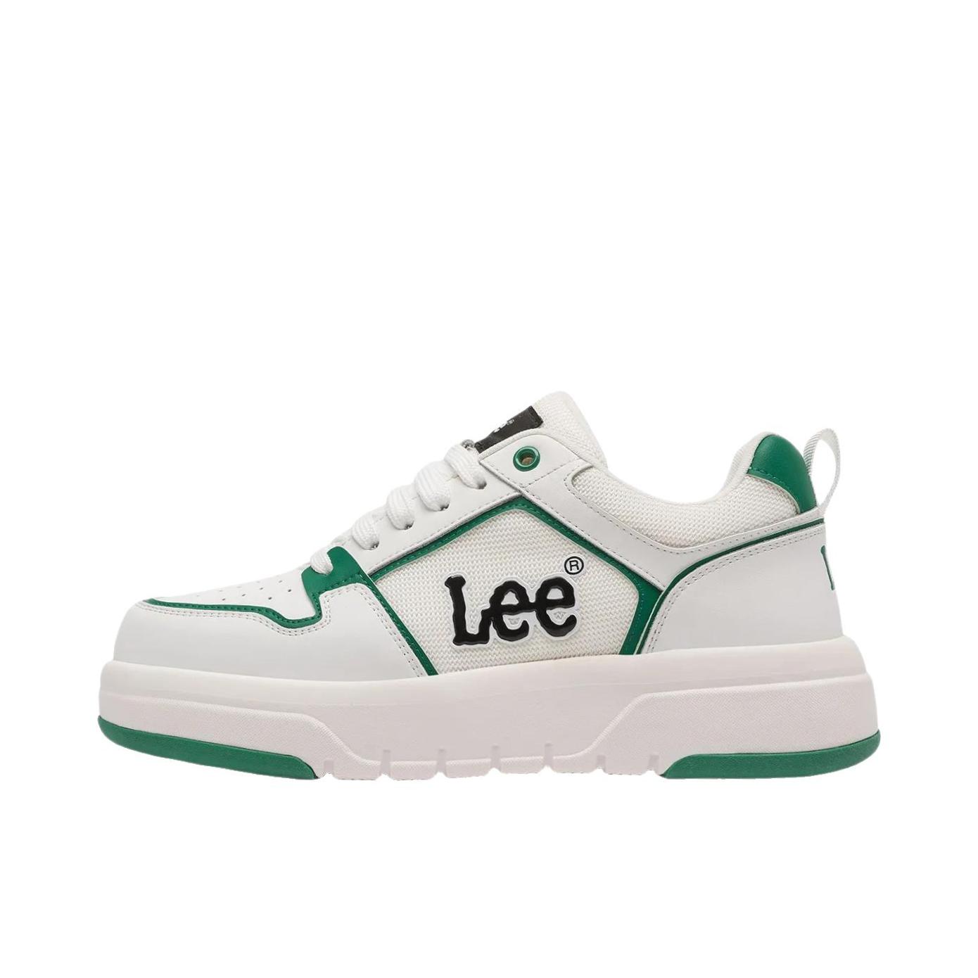 推荐商品：Lee 板鞋 透气厚底休闲耐磨 L261UB379 绿色