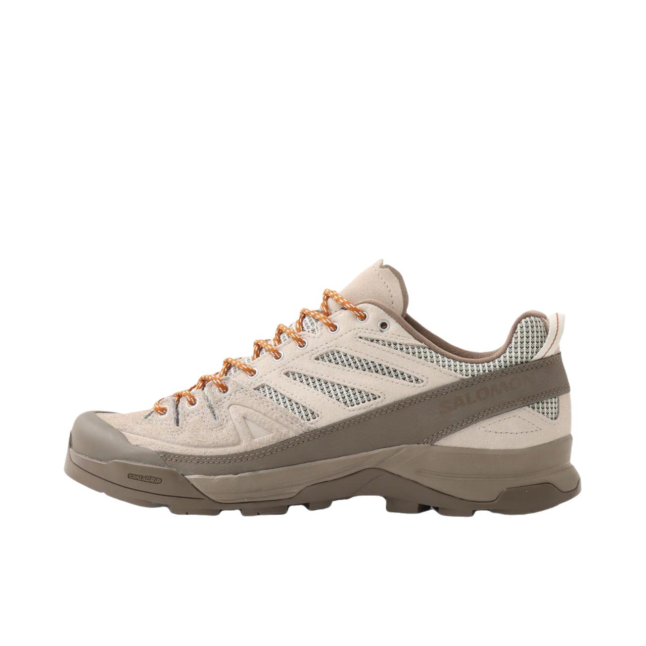 推荐商品：Salomon/萨洛蒙 X-ALP SUEDE 百搭 耐磨 低帮 厚底 跑鞋 浅米色