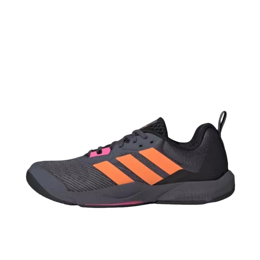 推荐商品：adidas RAPIDMOVE 2 超轻 稳定 缓震 防滑 排汗 回弹 训练鞋 极光青灰/亮橙黄/黑色