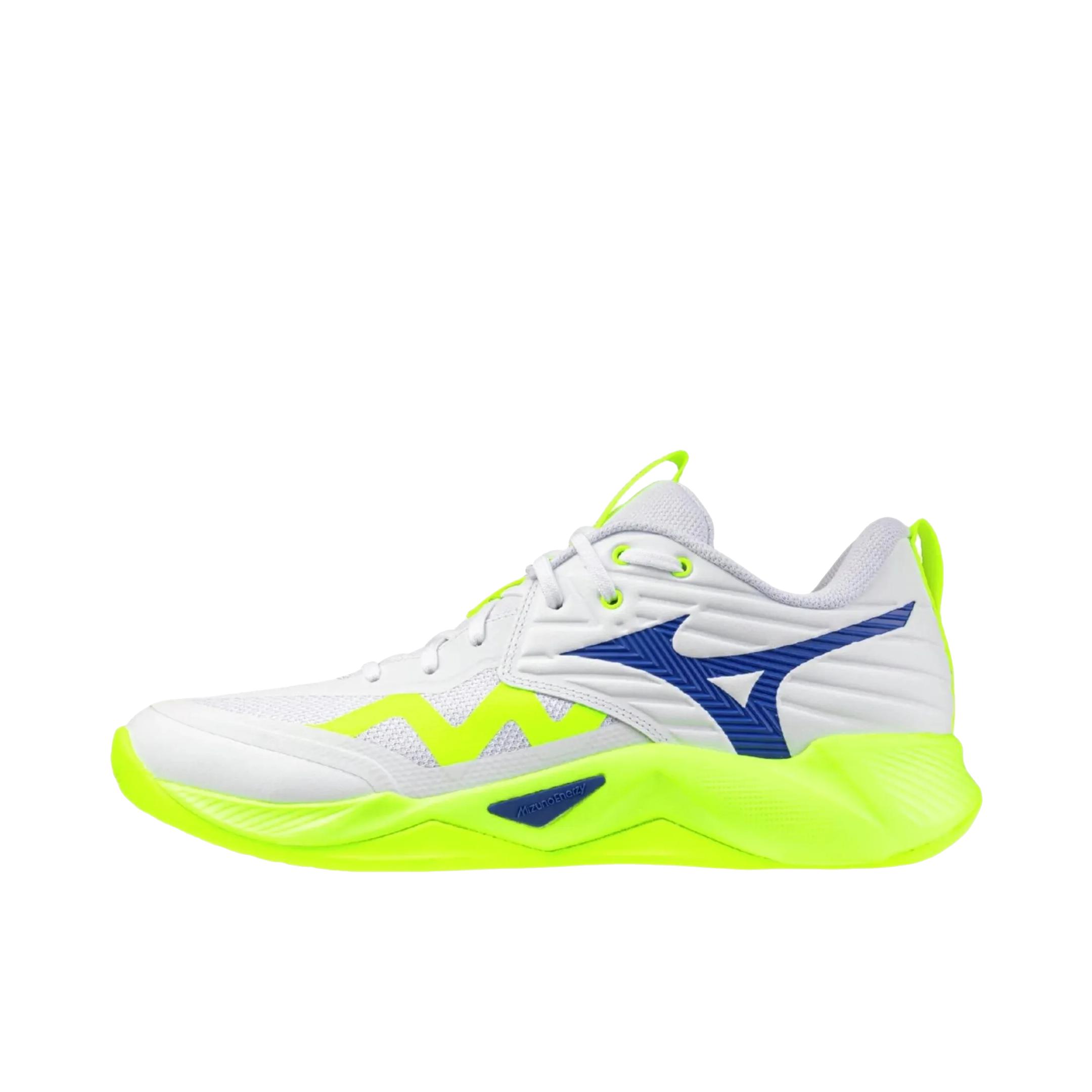 推荐商品：Mizuno/美津浓 Wave MOMENTUM Pro 排球鞋 室内比赛减震防滑 白色/绿色