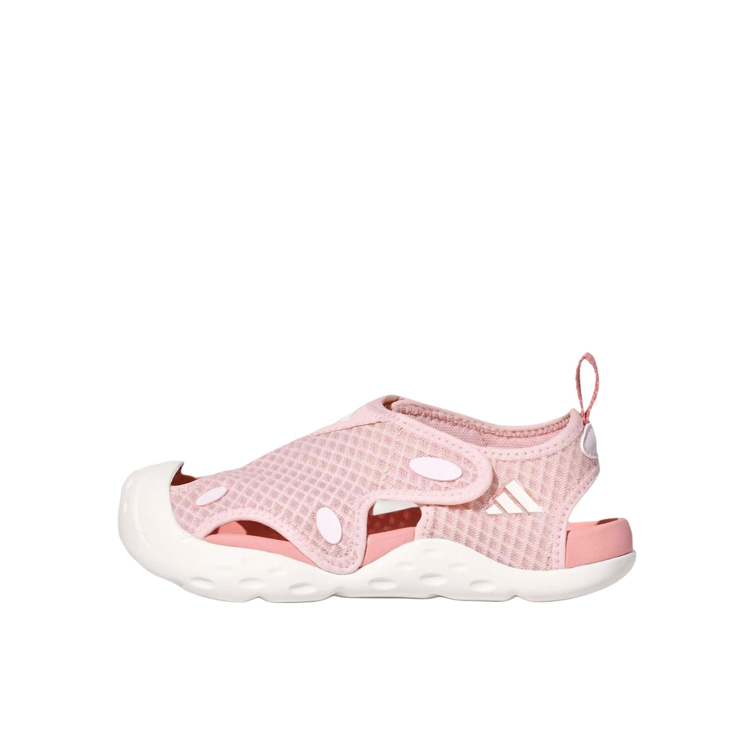 推荐商品：adidas STARSTRIDE 凉鞋儿童 休闲运动防滑贴合玩水 小童/浅粉色