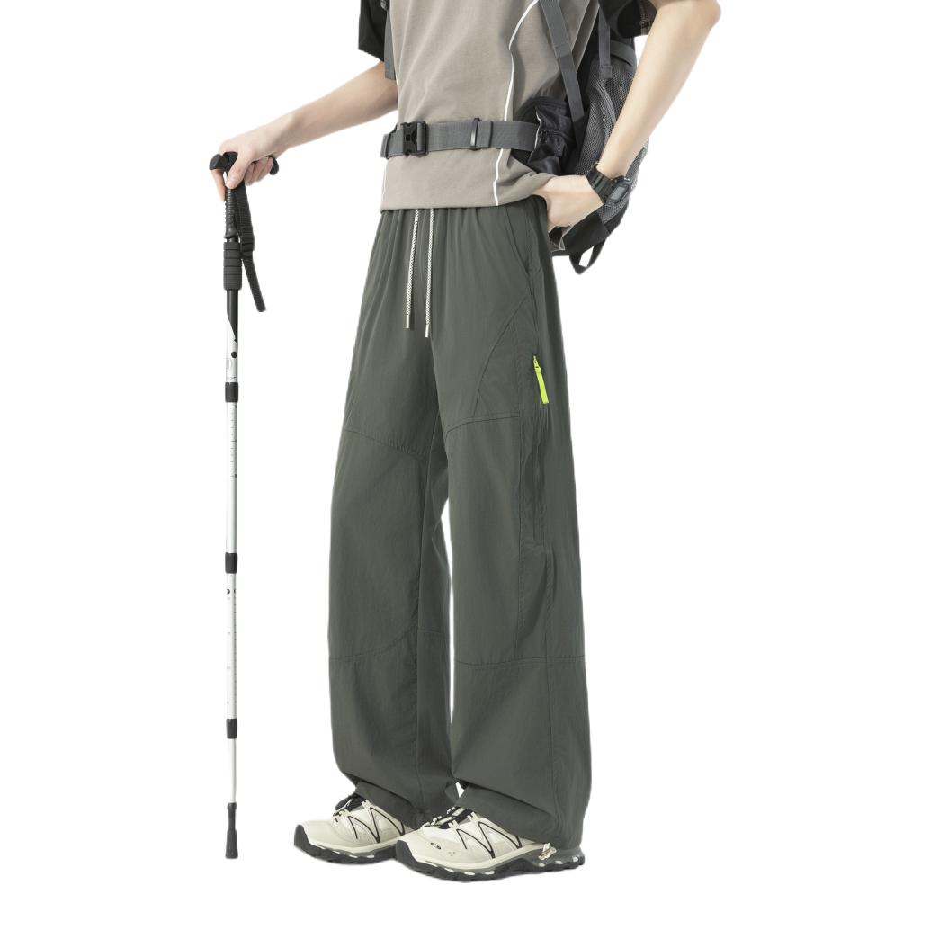 推荐商品：哈克汉贝 2026SS 透气防晒速干中性风弹力运动长裤 HK97017 森林绿