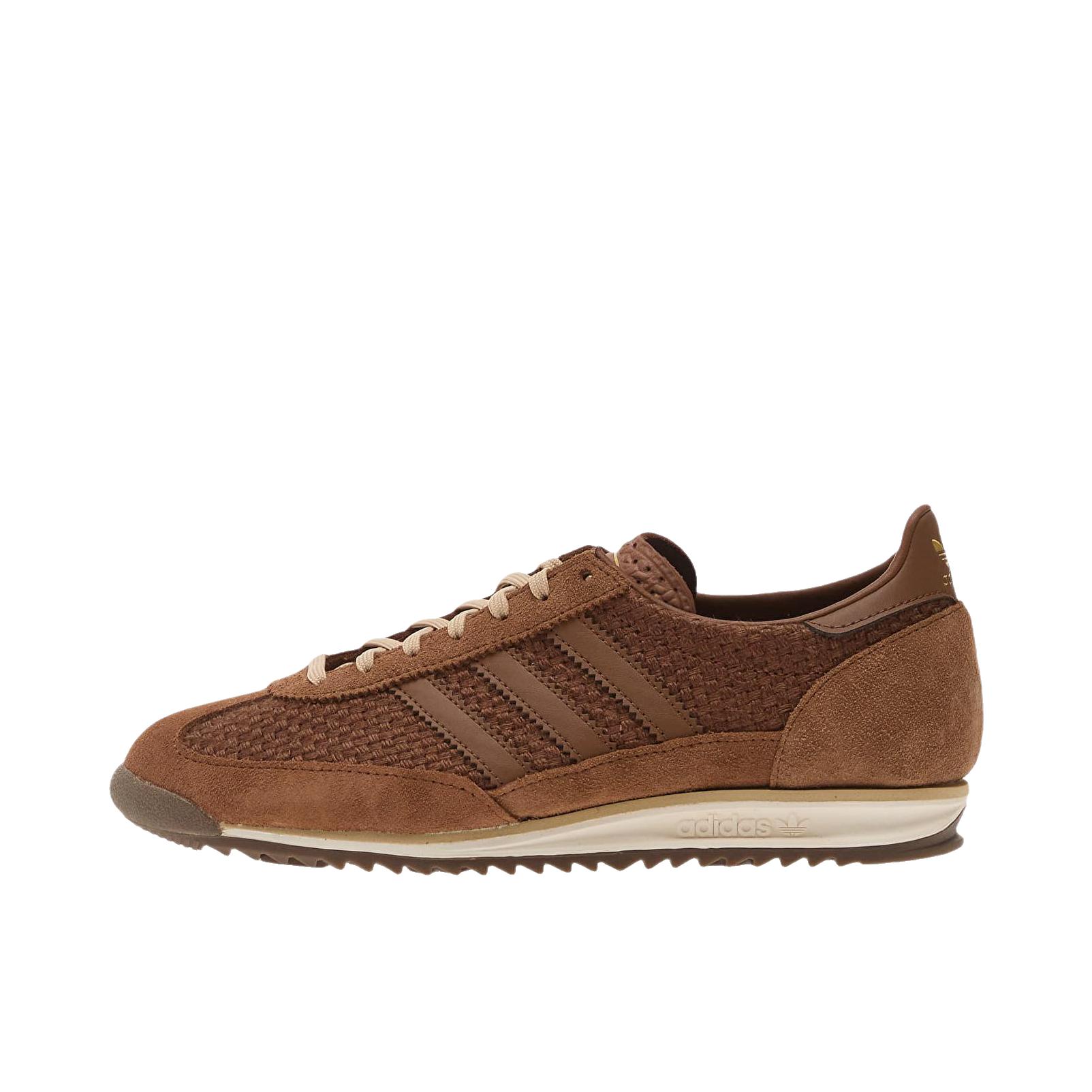 推荐商品：【马思纯同款】 adidas Originals SL 72 T头鞋 德训鞋 运动休闲鞋 轻便防滑耐磨透气舒适简约复古 陶土棕