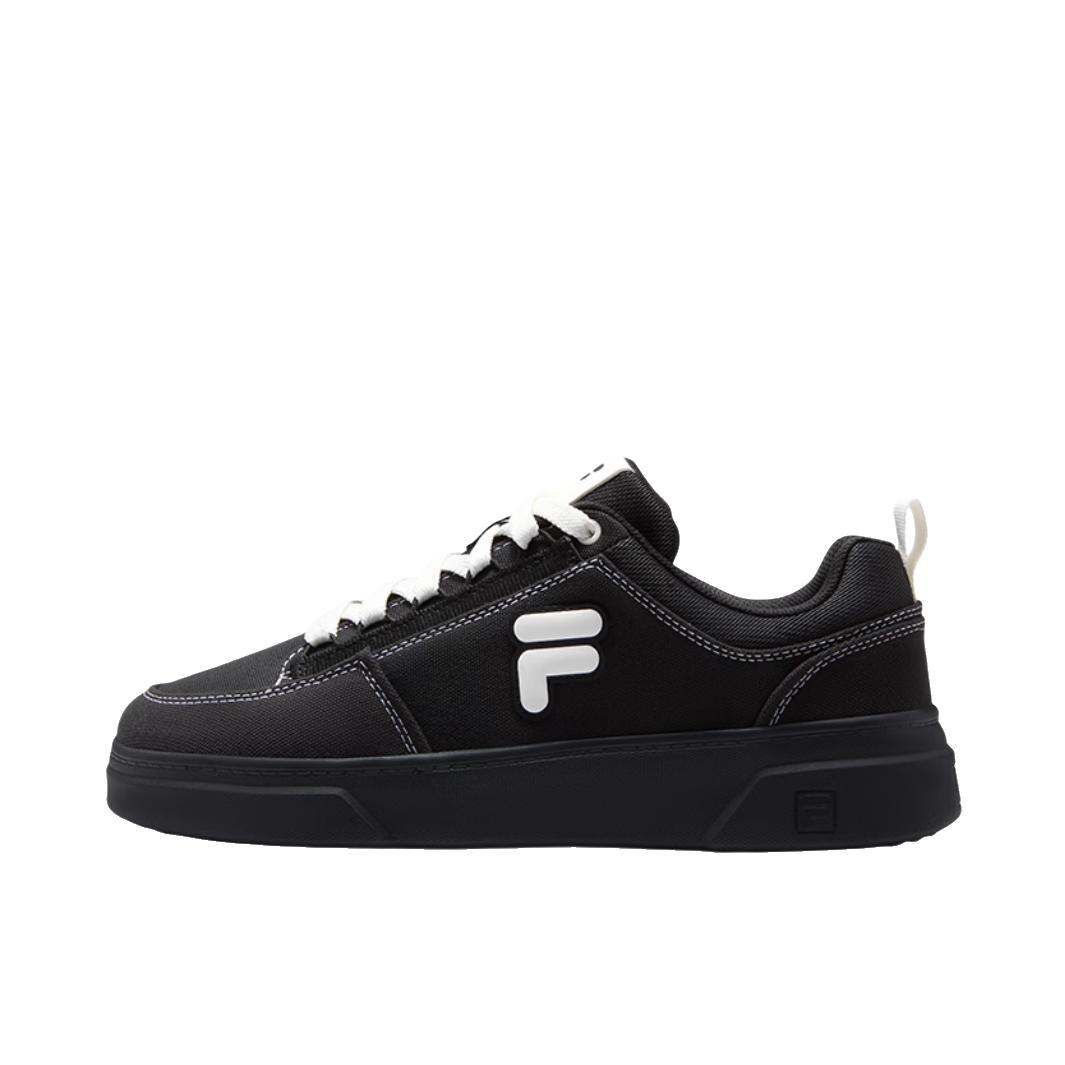 推荐商品：FILA/斐乐 FUSION 奇点 板鞋 运动百搭休闲 黑色