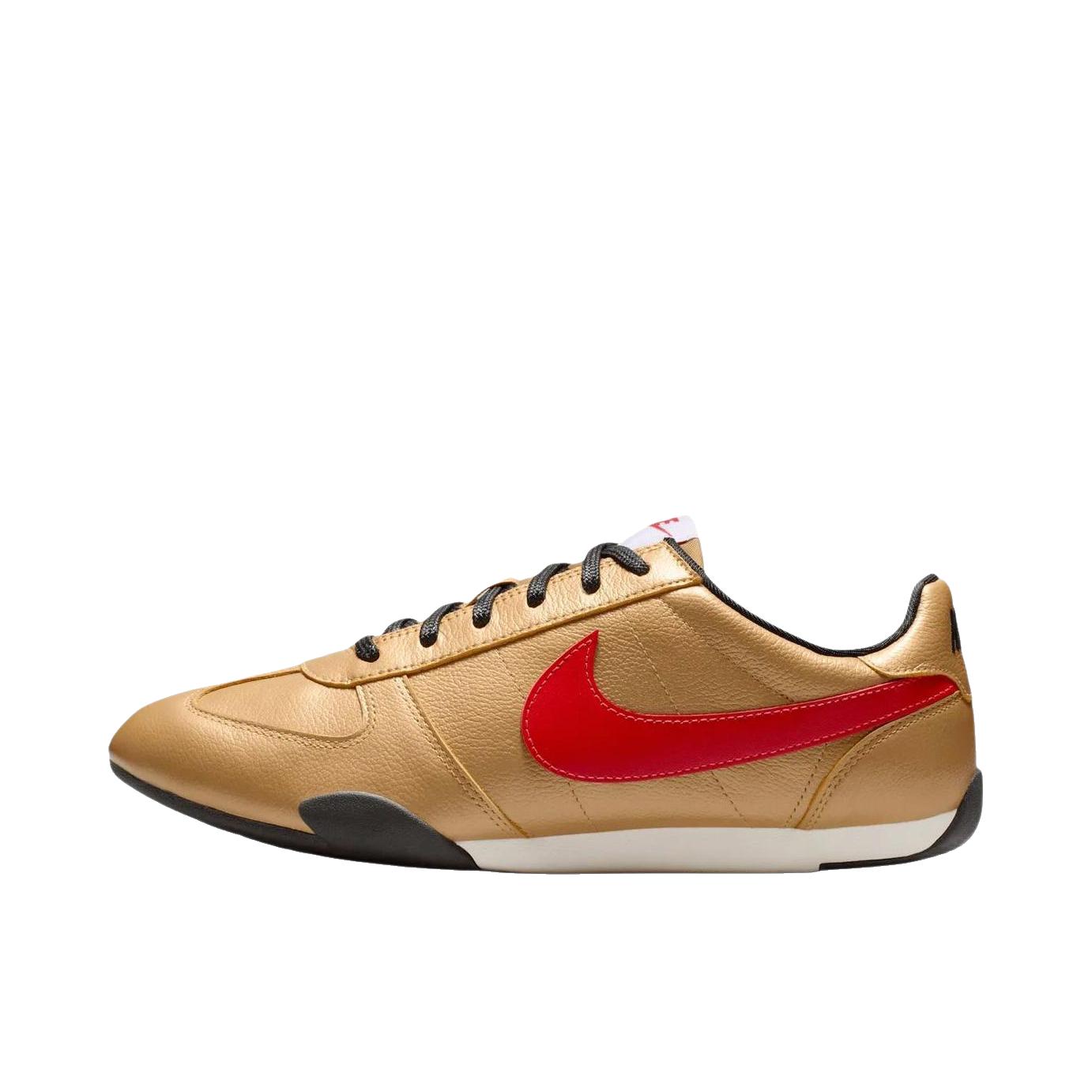 推荐商品：Nike Sprint Sister 运动休闲鞋 系带平跟圆头薄底复古芭蕾风 棕色/红色