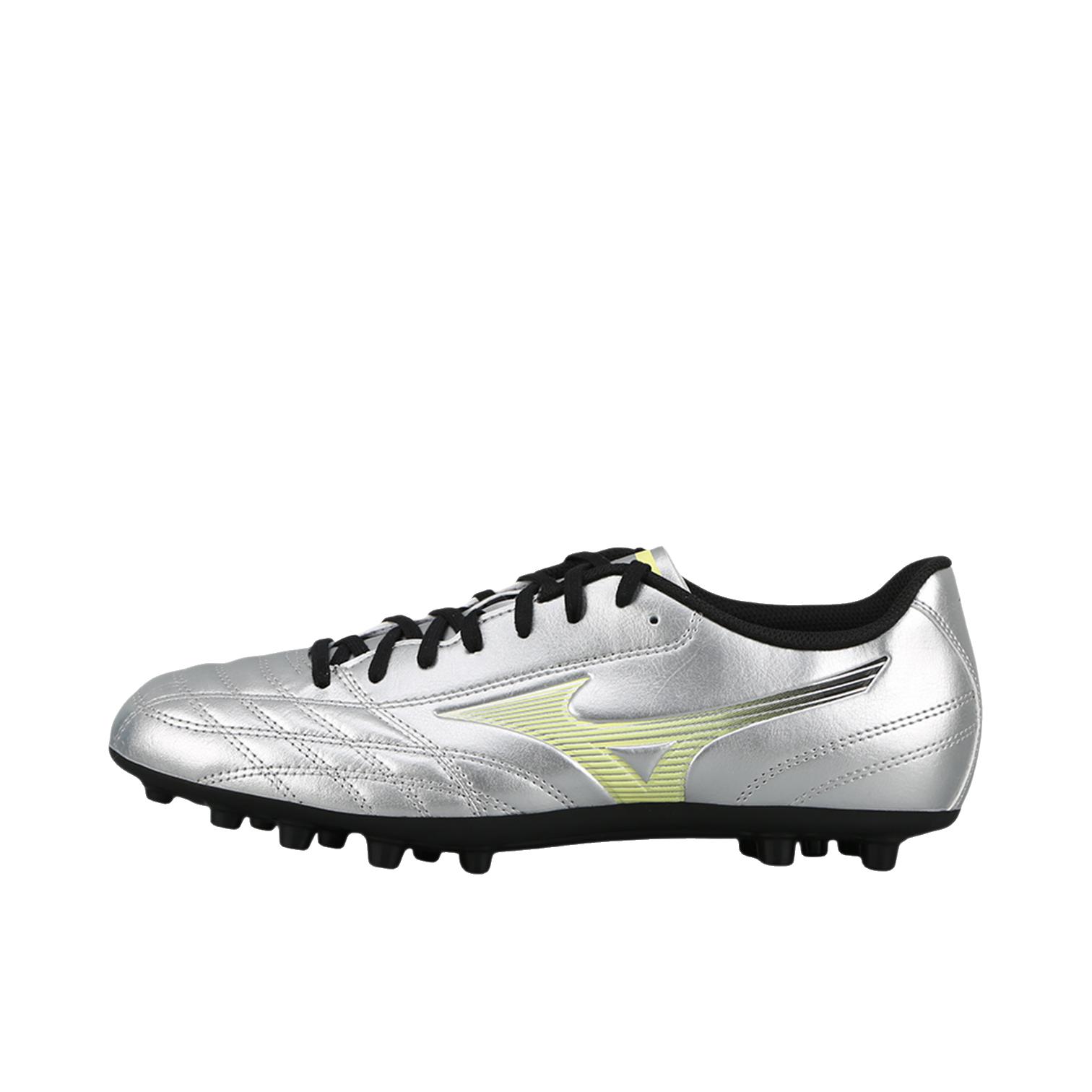 推荐商品：Mizuno/美津浓 Folgado Ag 新锐Pro AG 足球鞋 短钉袋鼠皮人造草地 银色/黄色/黑色