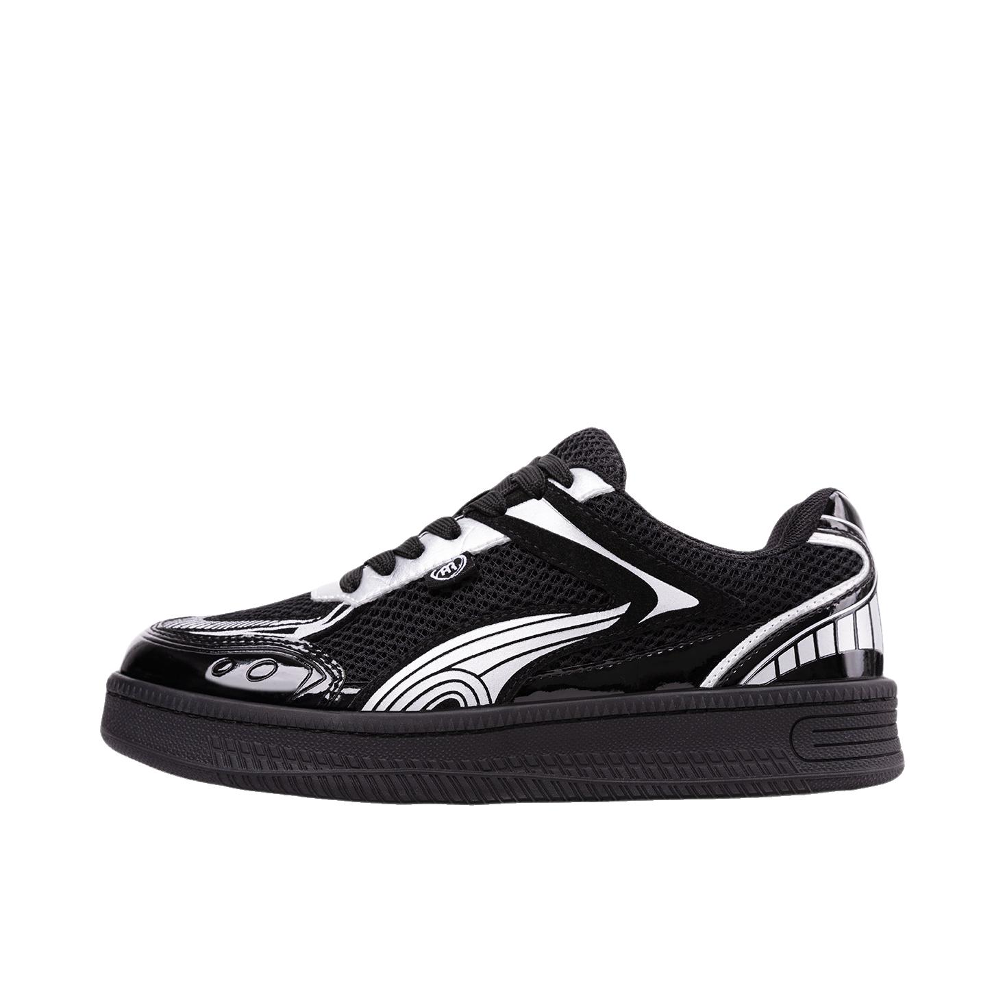 推荐商品：Mr.A 板鞋 厚底透气网面 MA2602007 黑色