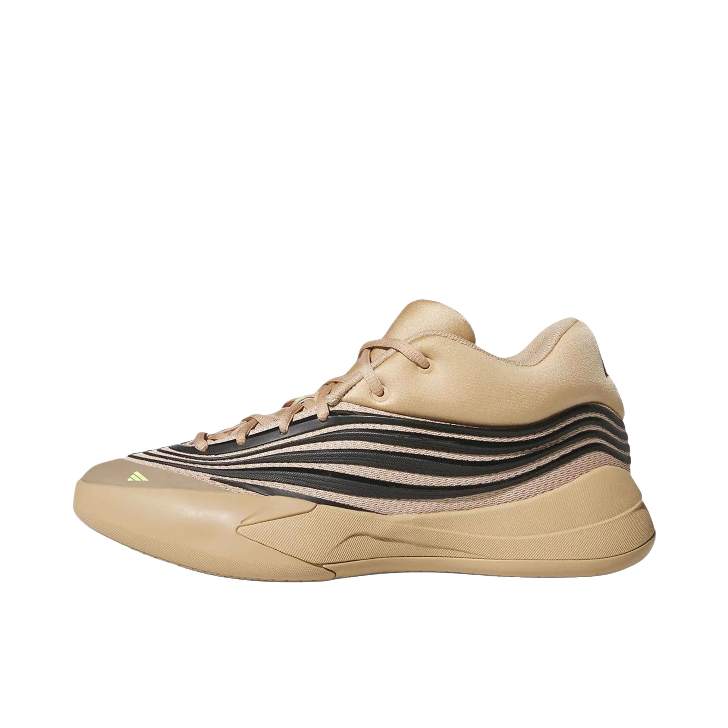 推荐商品：adidas 利拉德 10代 篮球鞋 专业缓震防滑室外训练柔和稳定耐用贴合 浅棕色