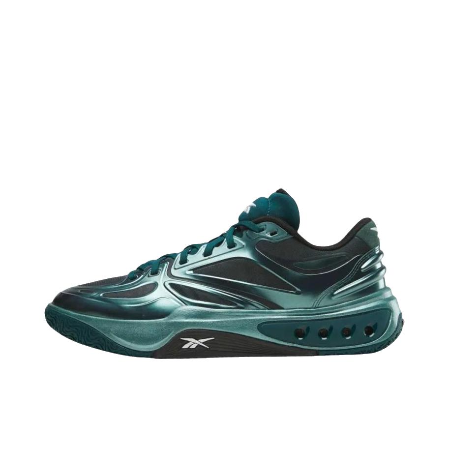 Reebok/锐步 ENGINE A 低帮 复古轻便 运动 篮球鞋 金属绿