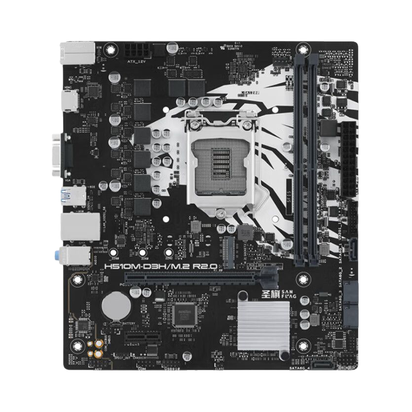 推荐商品：SAN FLAG/圣旗 H510M系列芯片组 DDR4电脑主板 支持10代11代